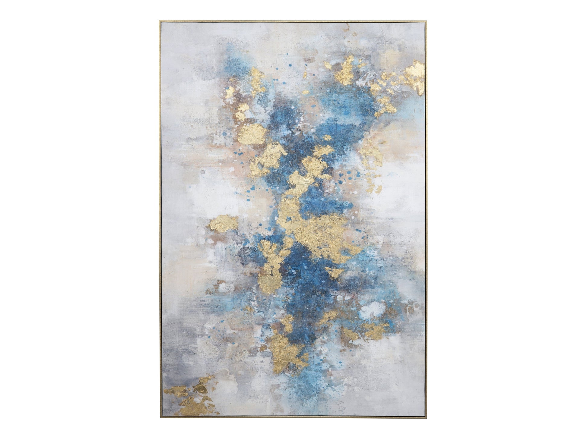 Laney Blue/Gold Canvas - Ornate Home