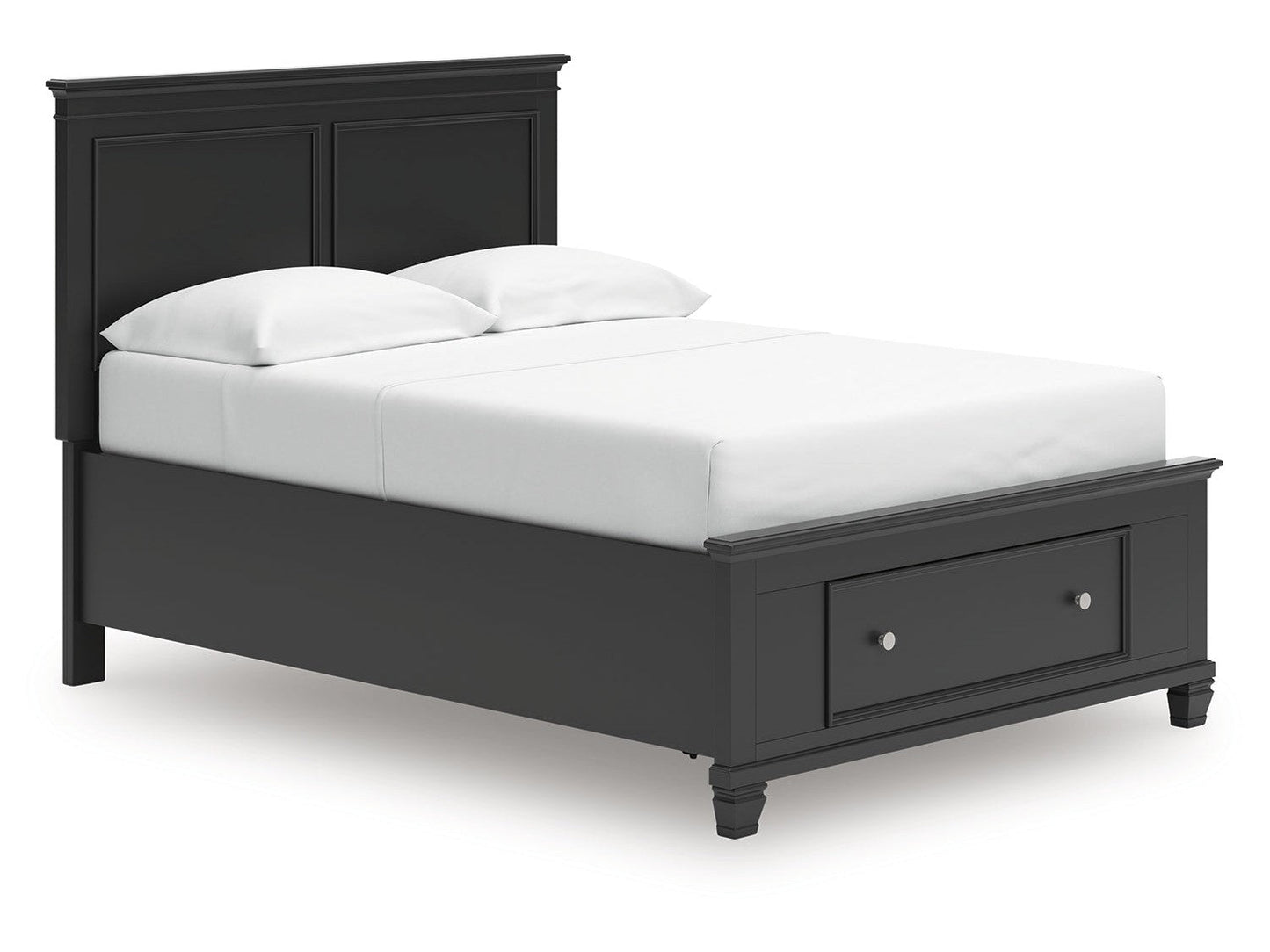 Lanolee Black Full Panel Storage Bed- Viva Furn
