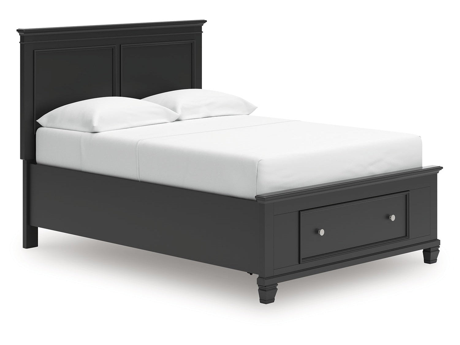 Lanolee Black Full Panel Storage Bed- Viva Furn