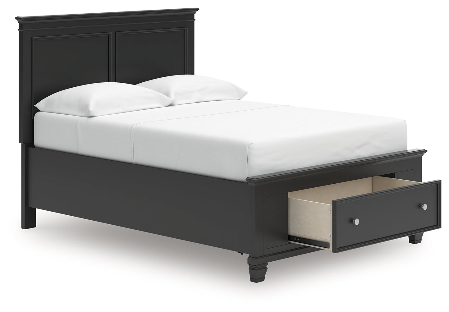 Lanolee Black Full Panel Storage Bed- Viva Furn