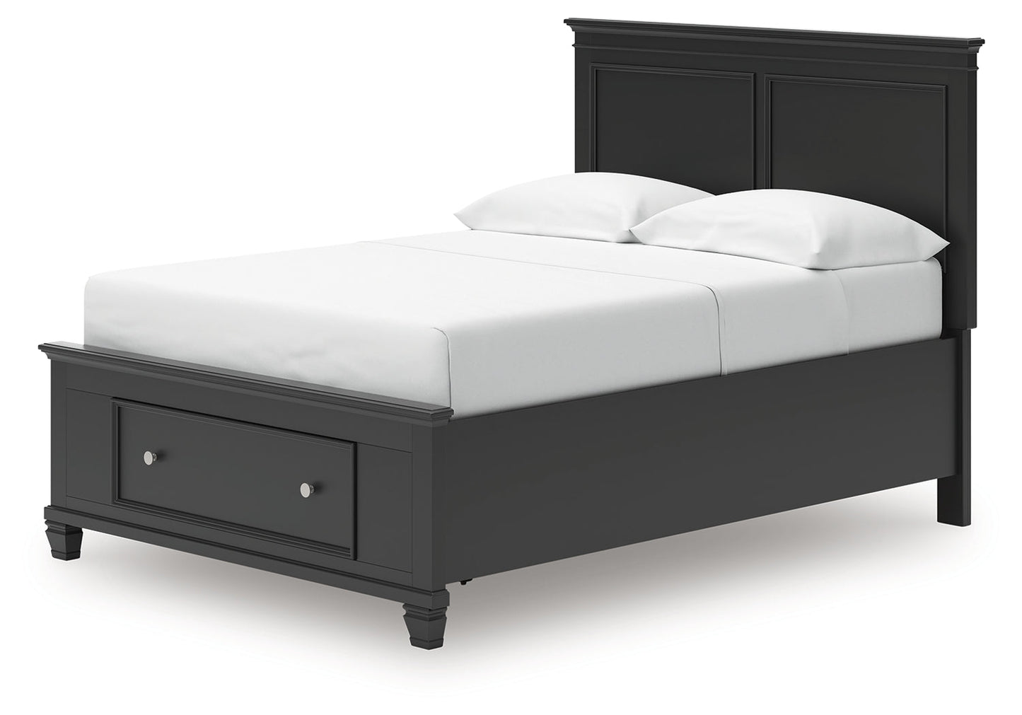 Lanolee Black Full Panel Storage Bed- Viva Furn