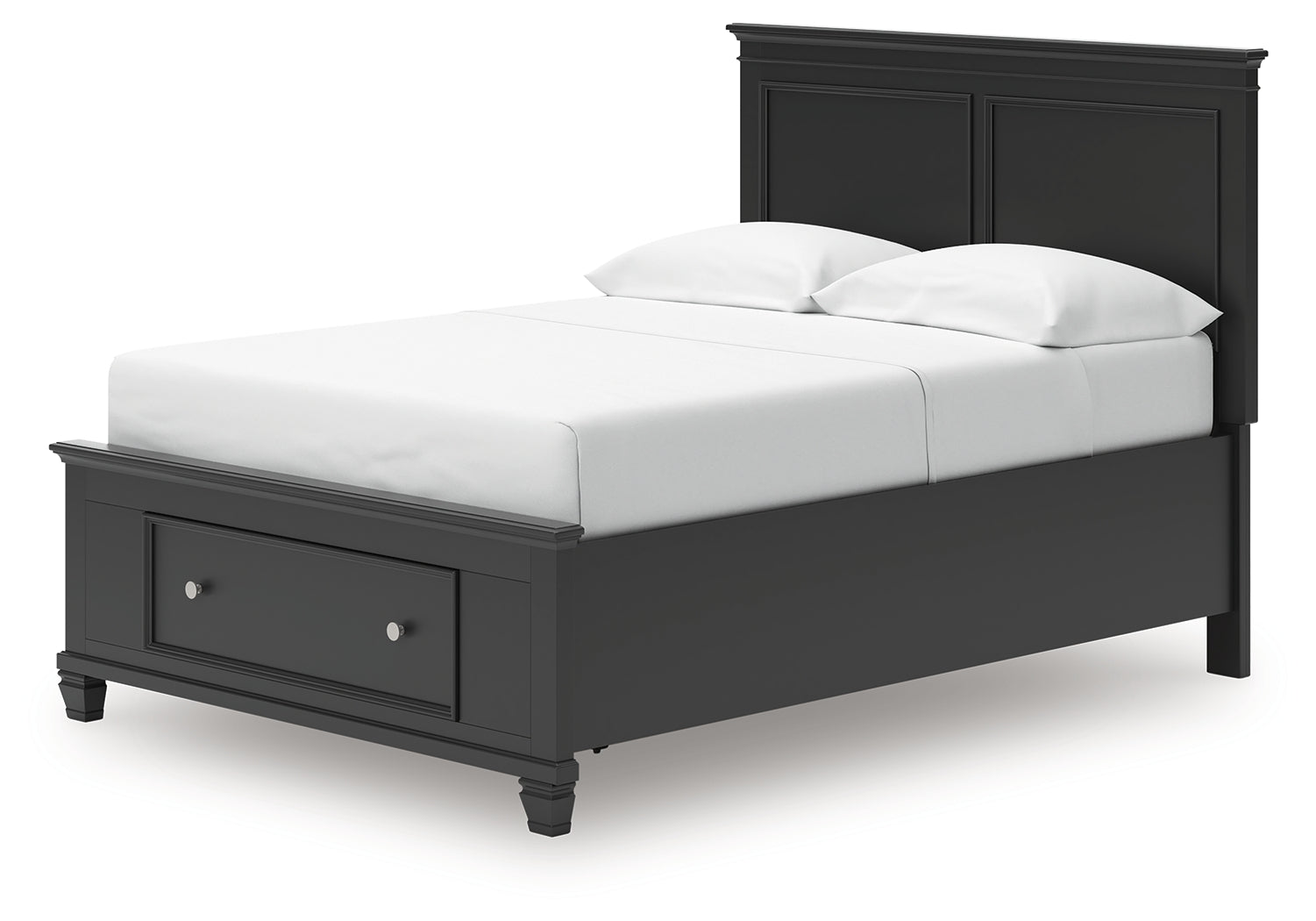 Lanolee Black Full Panel Storage Bed- Viva Furn