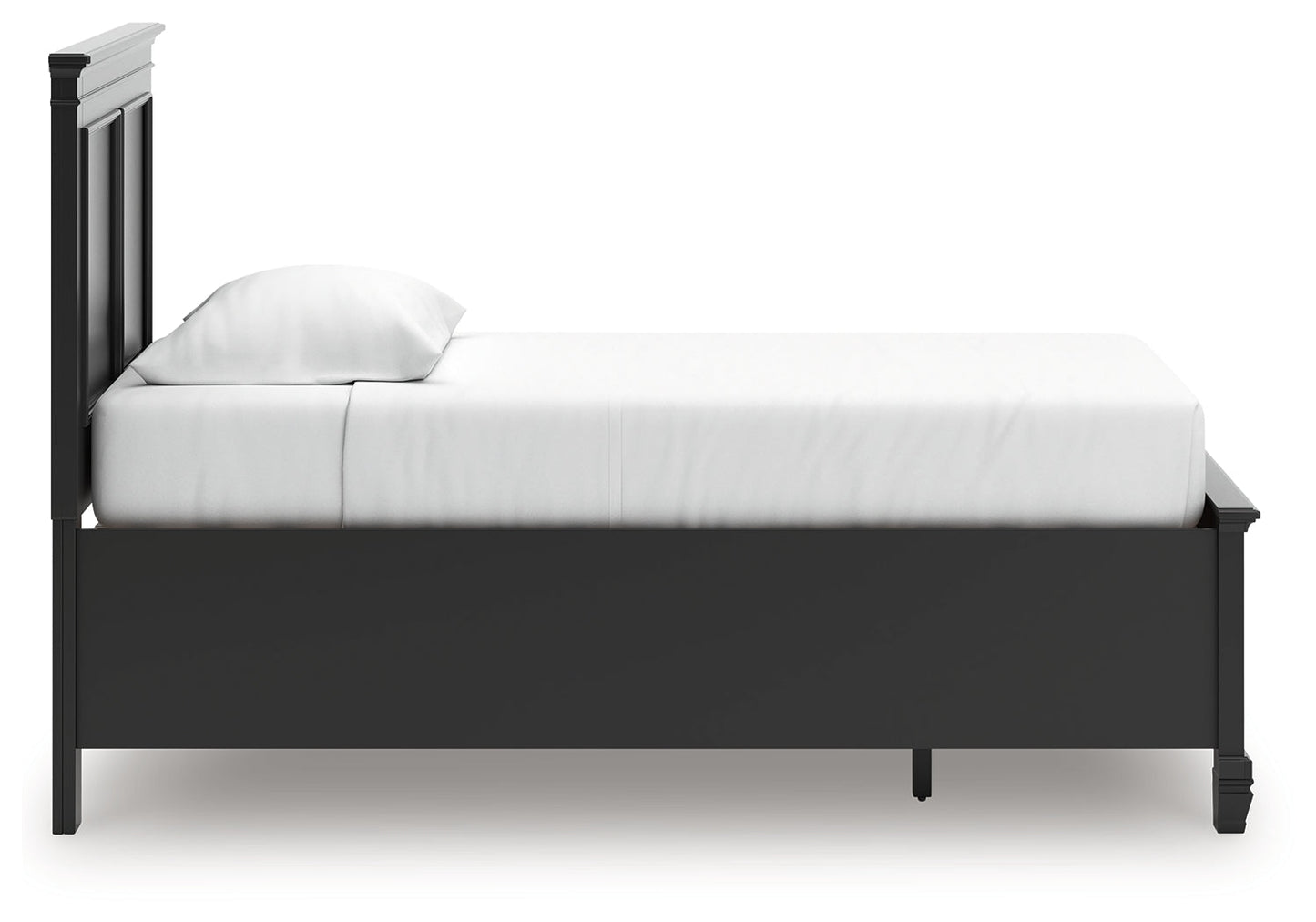 Lanolee Black Twin Panel Storage Bed- Viva Furn