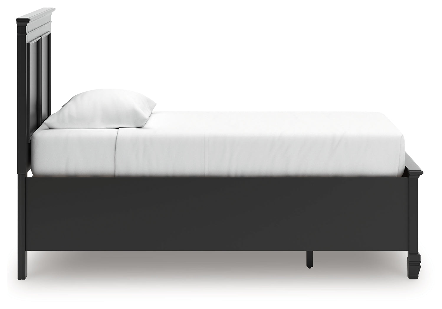 Lanolee Black Twin Panel Storage Bed- Viva Furn
