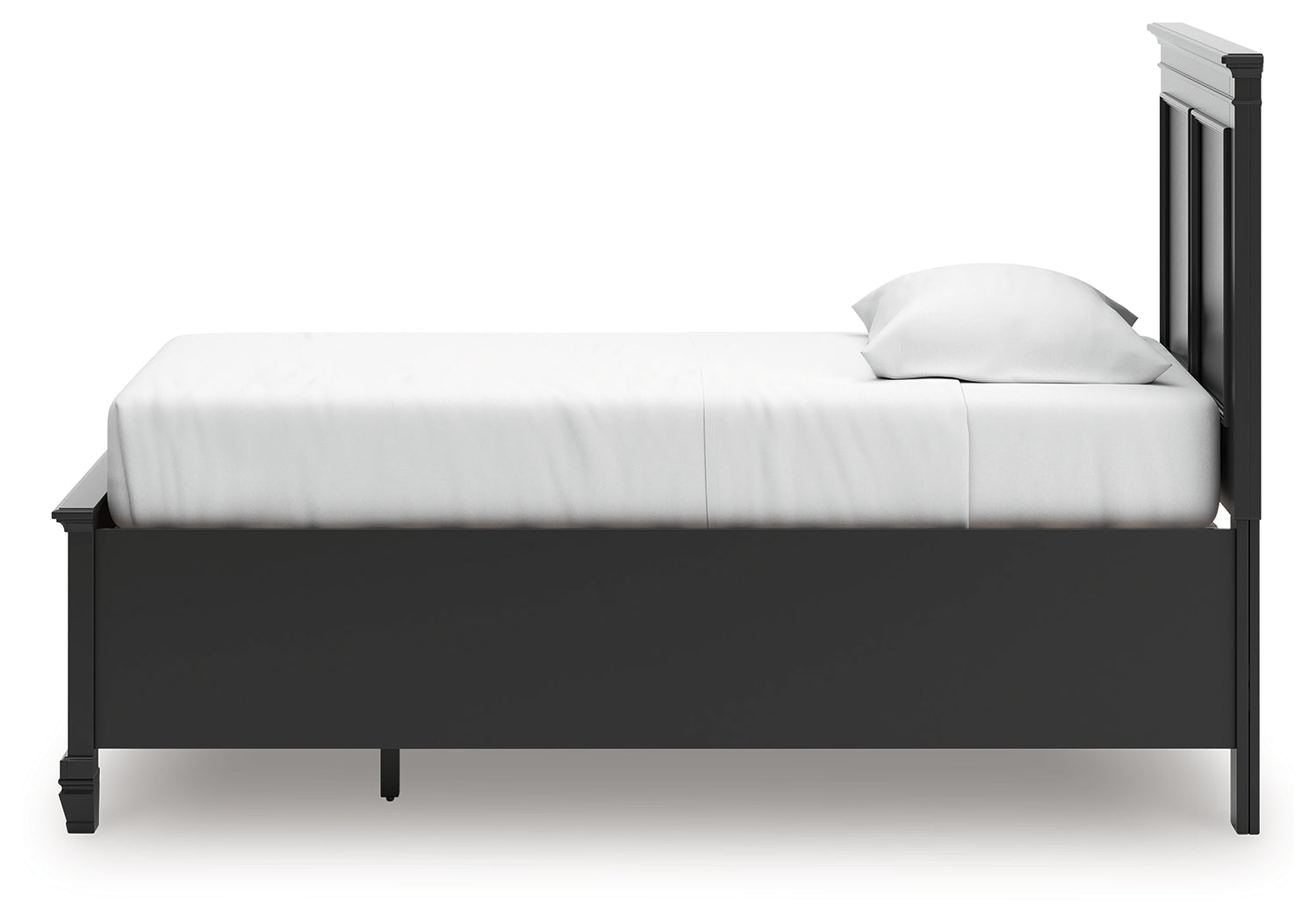 Lanolee Black Twin Panel Storage Bed- Viva Furn