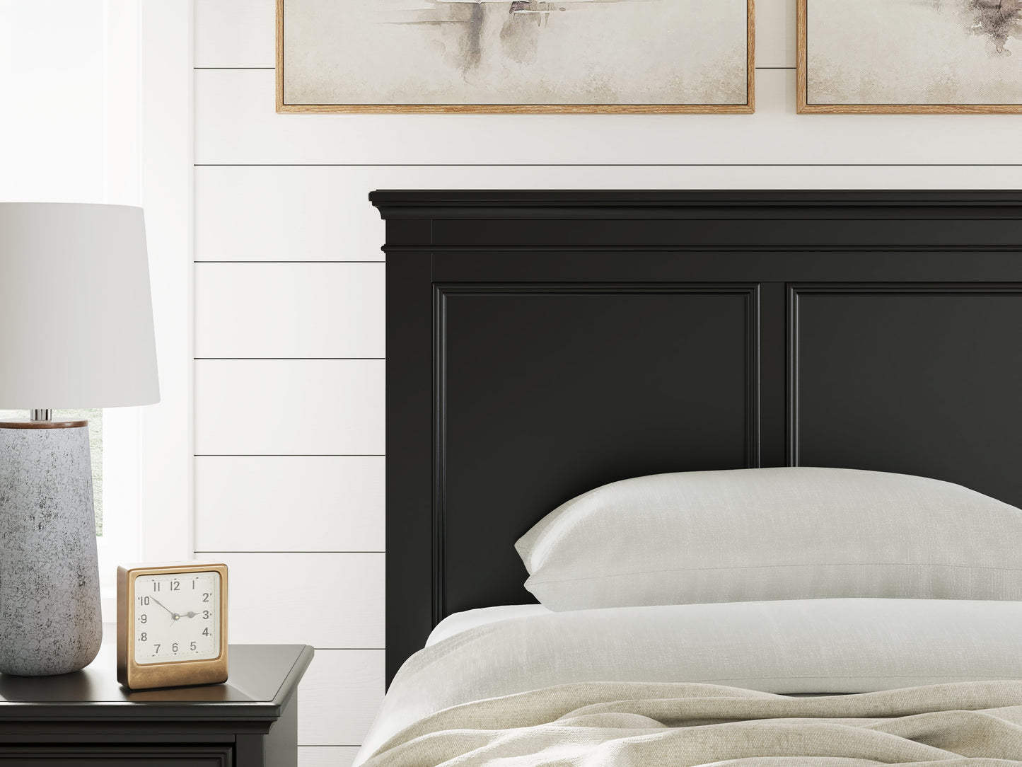 Lanolee Black Twin Panel Storage Bed- Viva Furn