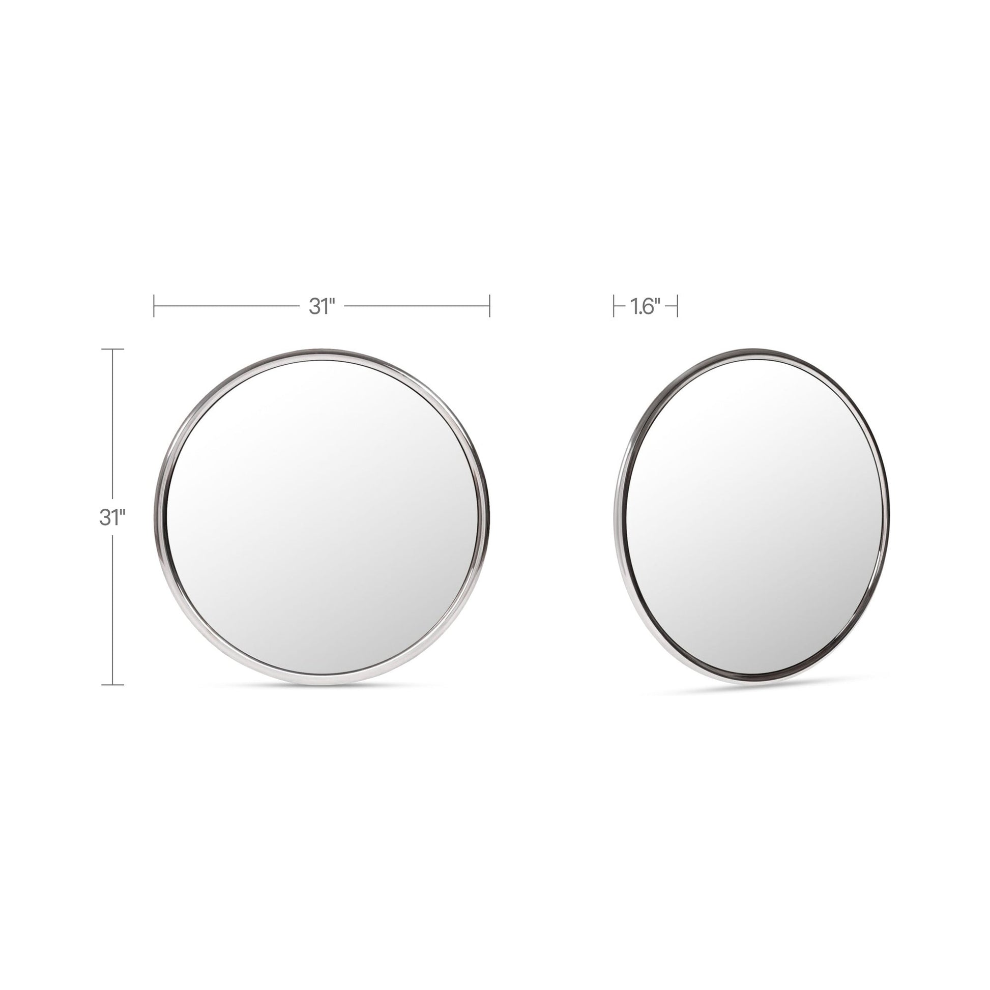 Lars Chrome Mirror - Ornate Home