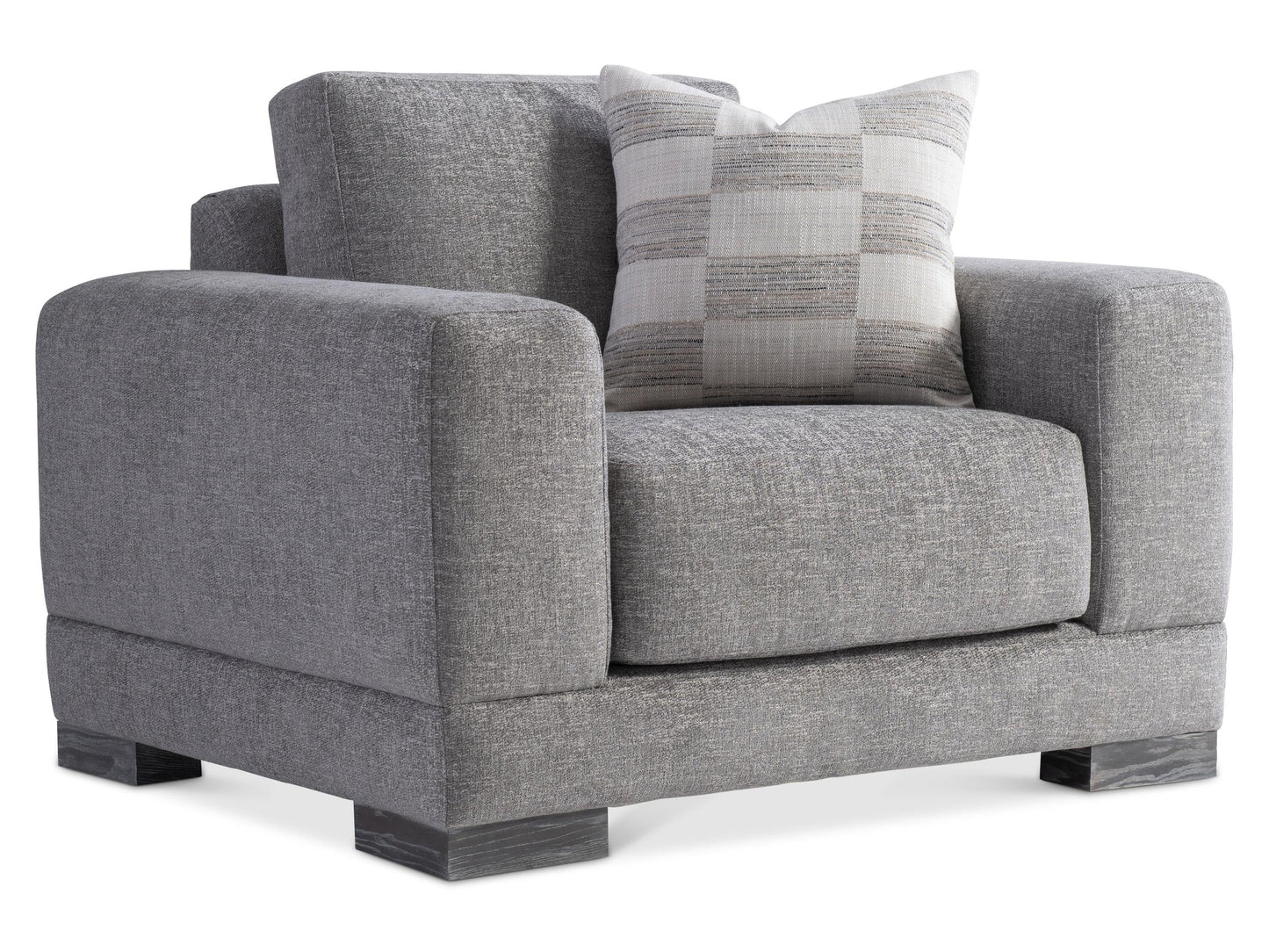 Lars Grey Fabric Chair - Ornate Home