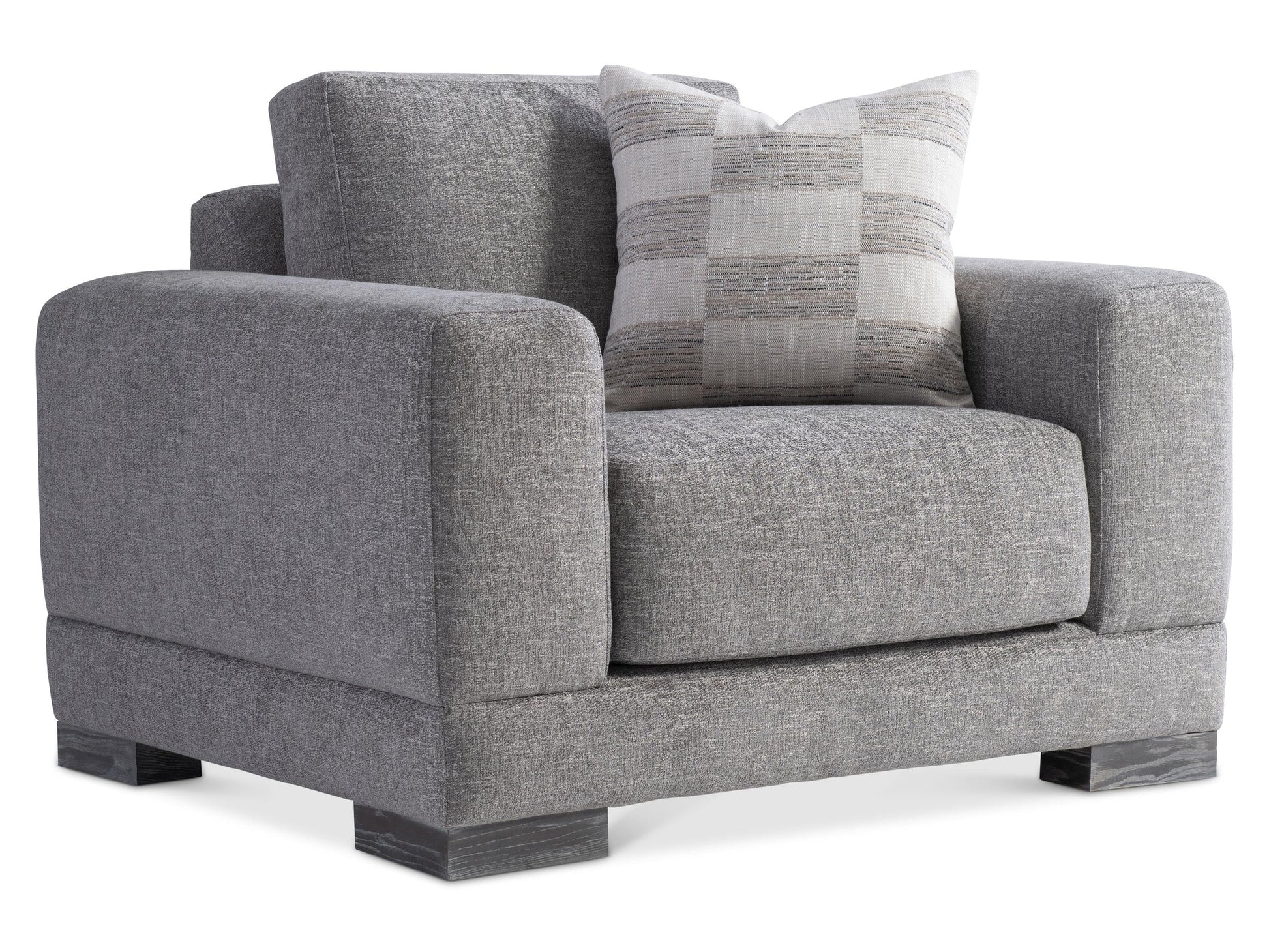 Lars Grey Fabric Chair - Ornate Home