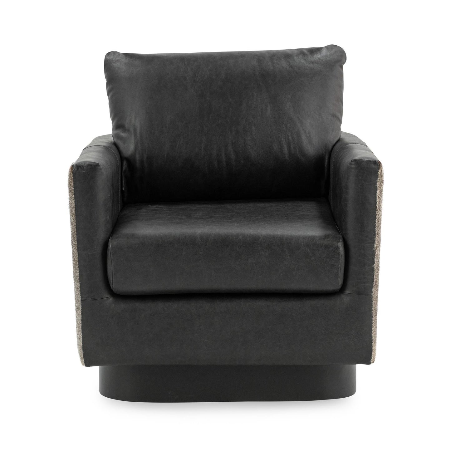 Lathe Onyx Black Accent Chair - Ornate Home