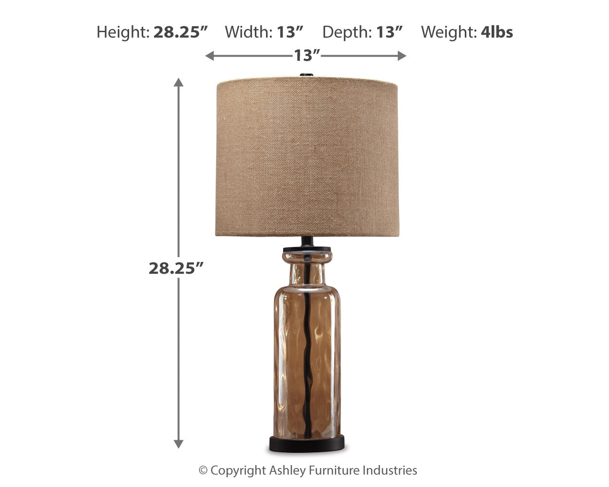 Laurentia Champagne Table Lamp (Set of 2)- Viva Furn