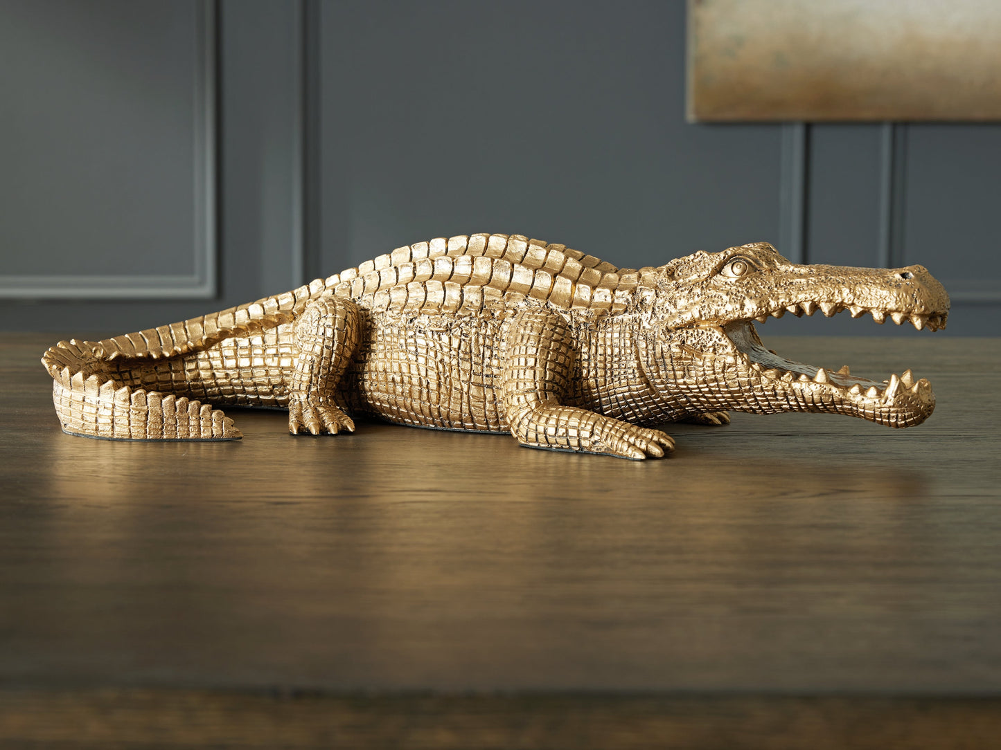 Lauretman Antique Gold Finish Sculpture- Viva Furn