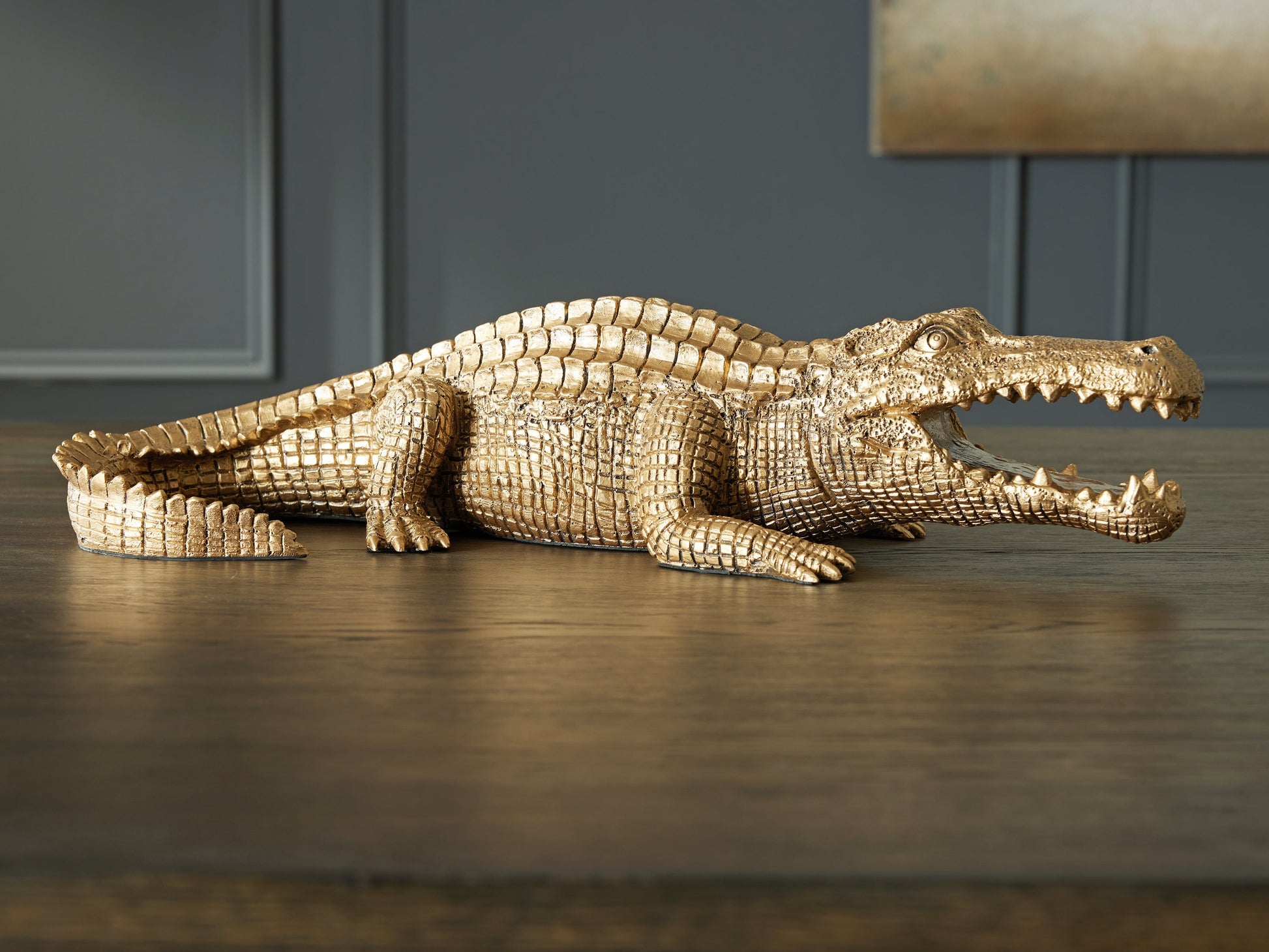 Lauretman Antique Gold Finish Sculpture- Viva Furn