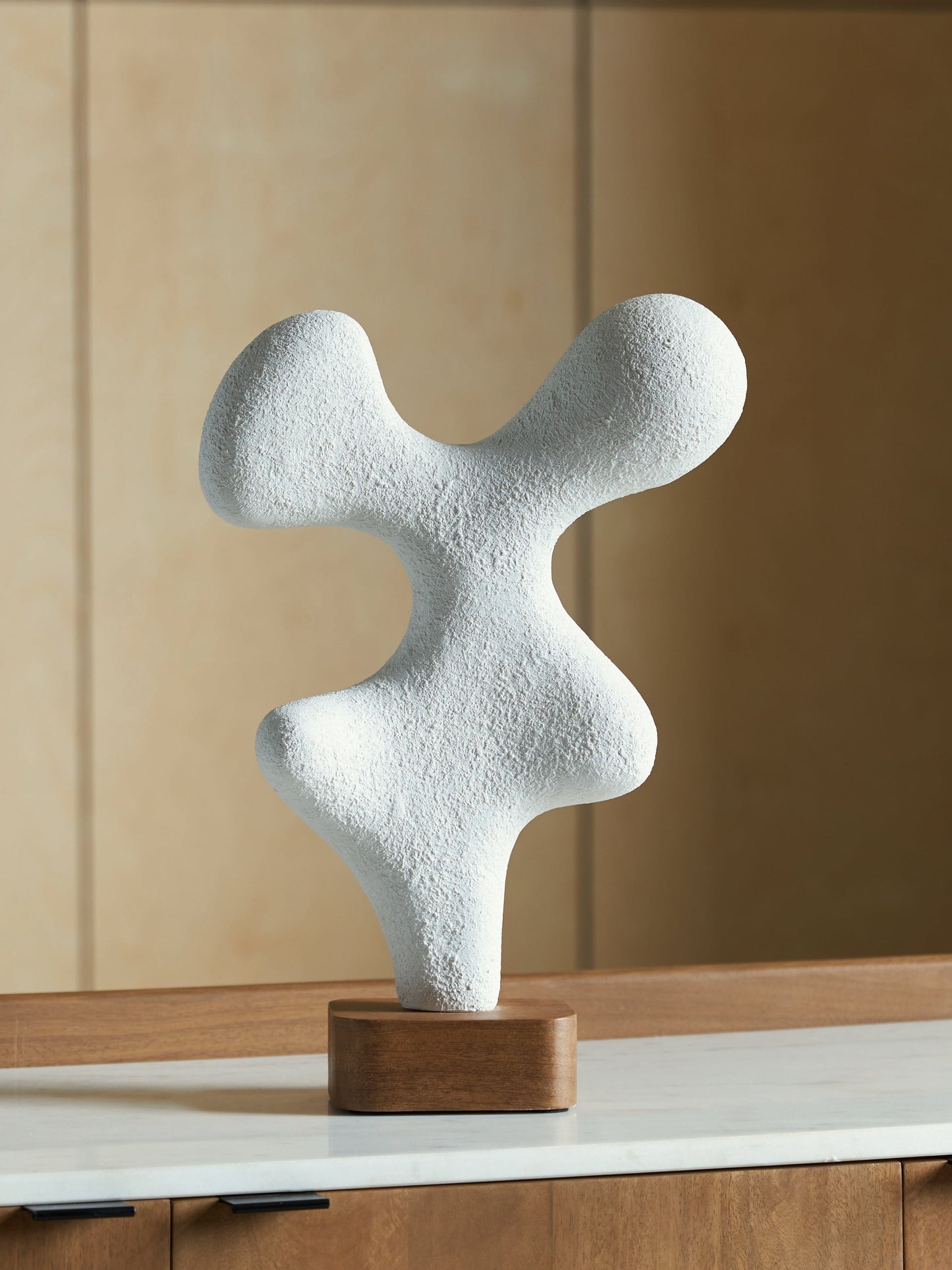 Lavarsen White/Brown Sculpture (17.38" H)- Viva Furn