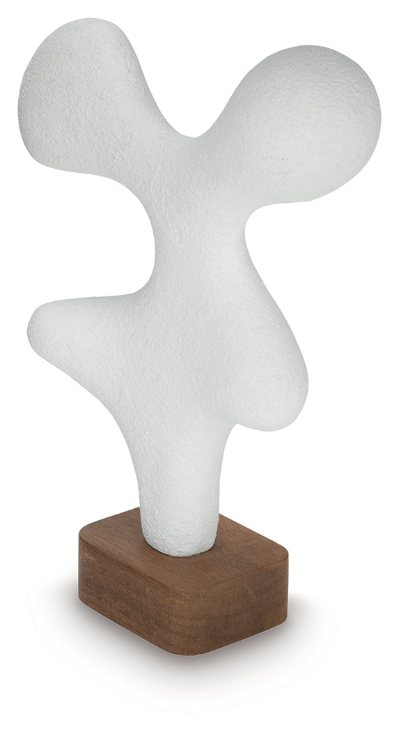 Lavarsen White/Brown Sculpture (17.38" H)- Viva Furn
