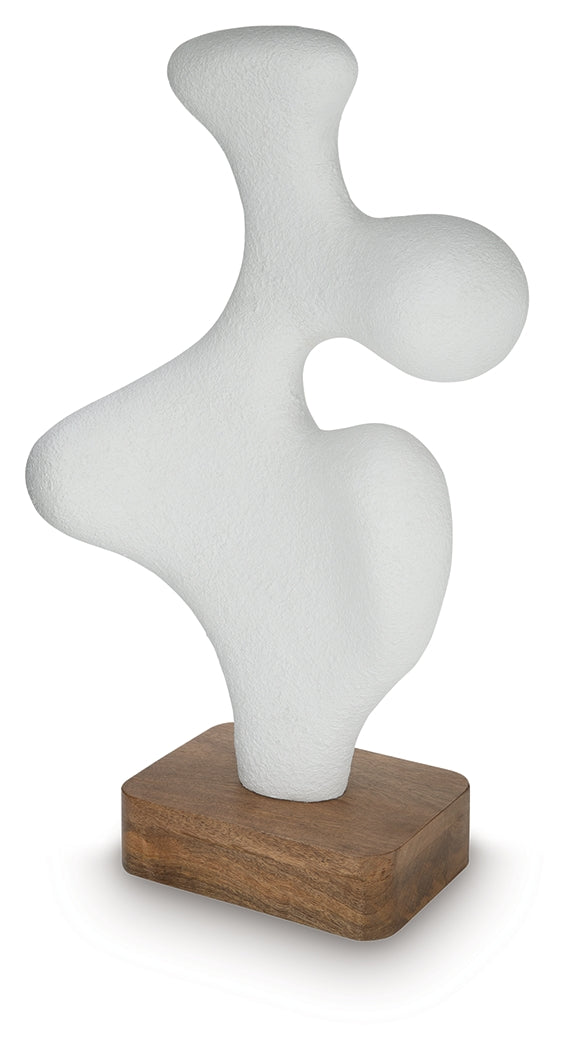 Lavarsen White/Brown Sculpture (25.13" H)- Viva Furn