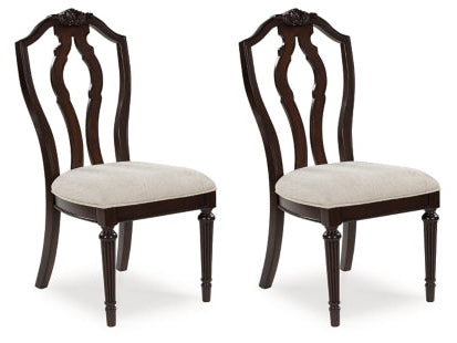 Lavinton Tan/Brown Dining Side Chair (Set of 2)- Viva Furn