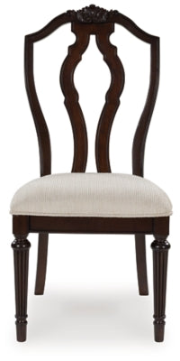 Lavinton Tan/Brown Dining Side Chair (Set of 2)- Viva Furn