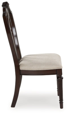 Lavinton Tan/Brown Dining Side Chair (Set of 2)- Viva Furn