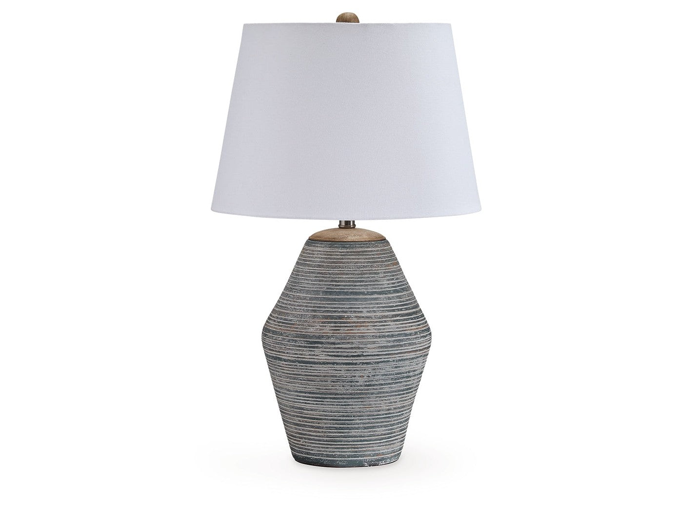 Lawrock Antique Blue Terracotta Table Lamp (1/CN)- Viva Furn