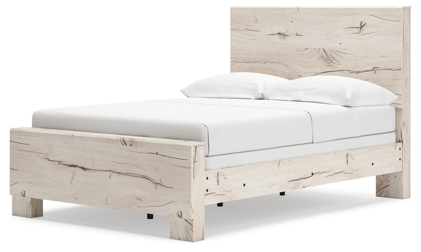 Lawroy Light Natural Full Panel Youth Bed- Viva Furn