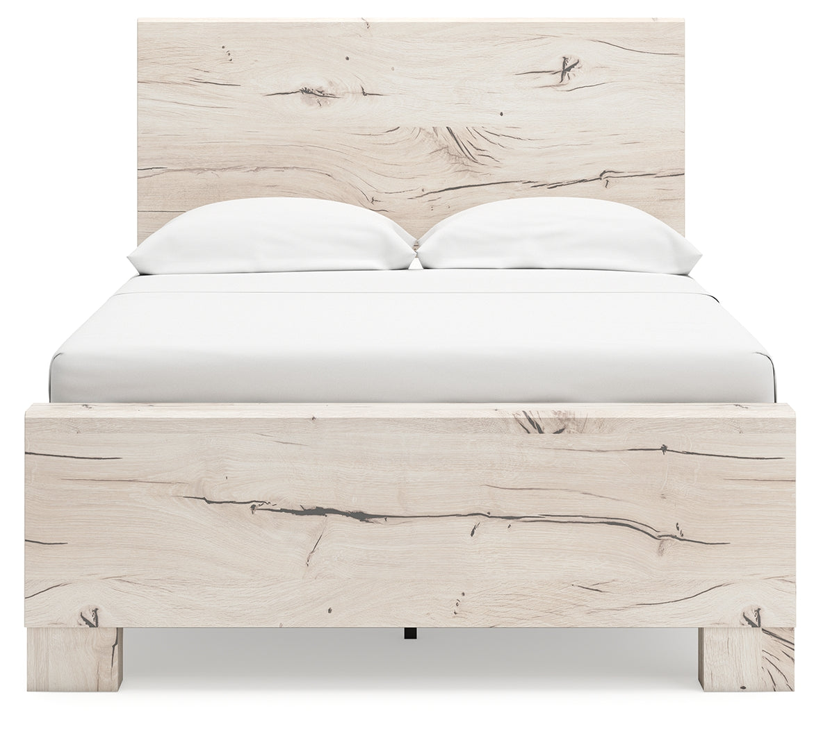 Lawroy Light Natural Full Panel Youth Bed- Viva Furn