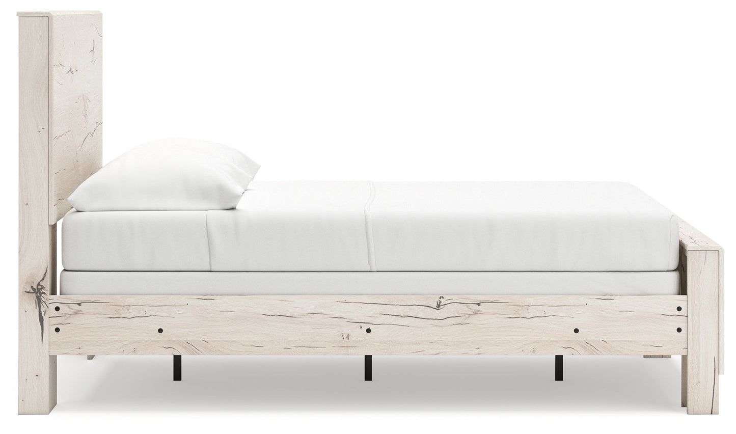 Lawroy Light Natural Full Panel Youth Bed- Viva Furn