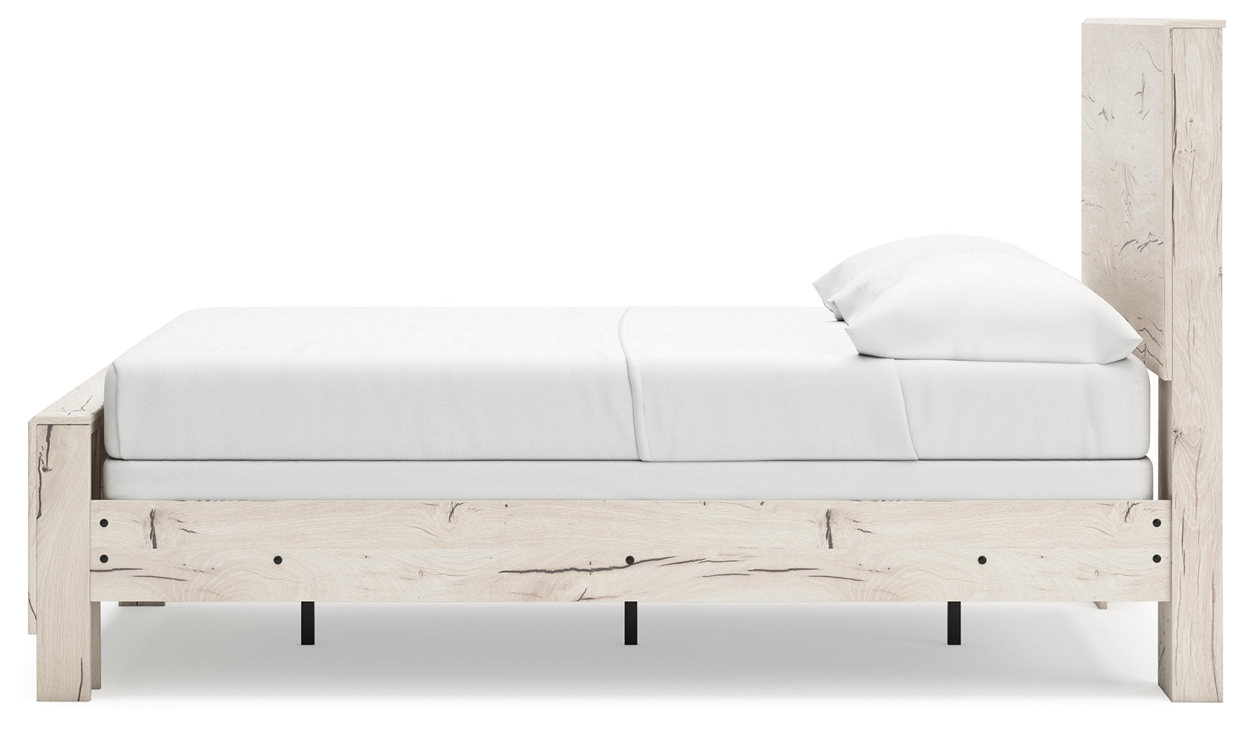 Lawroy Light Natural Full Panel Youth Bed- Viva Furn