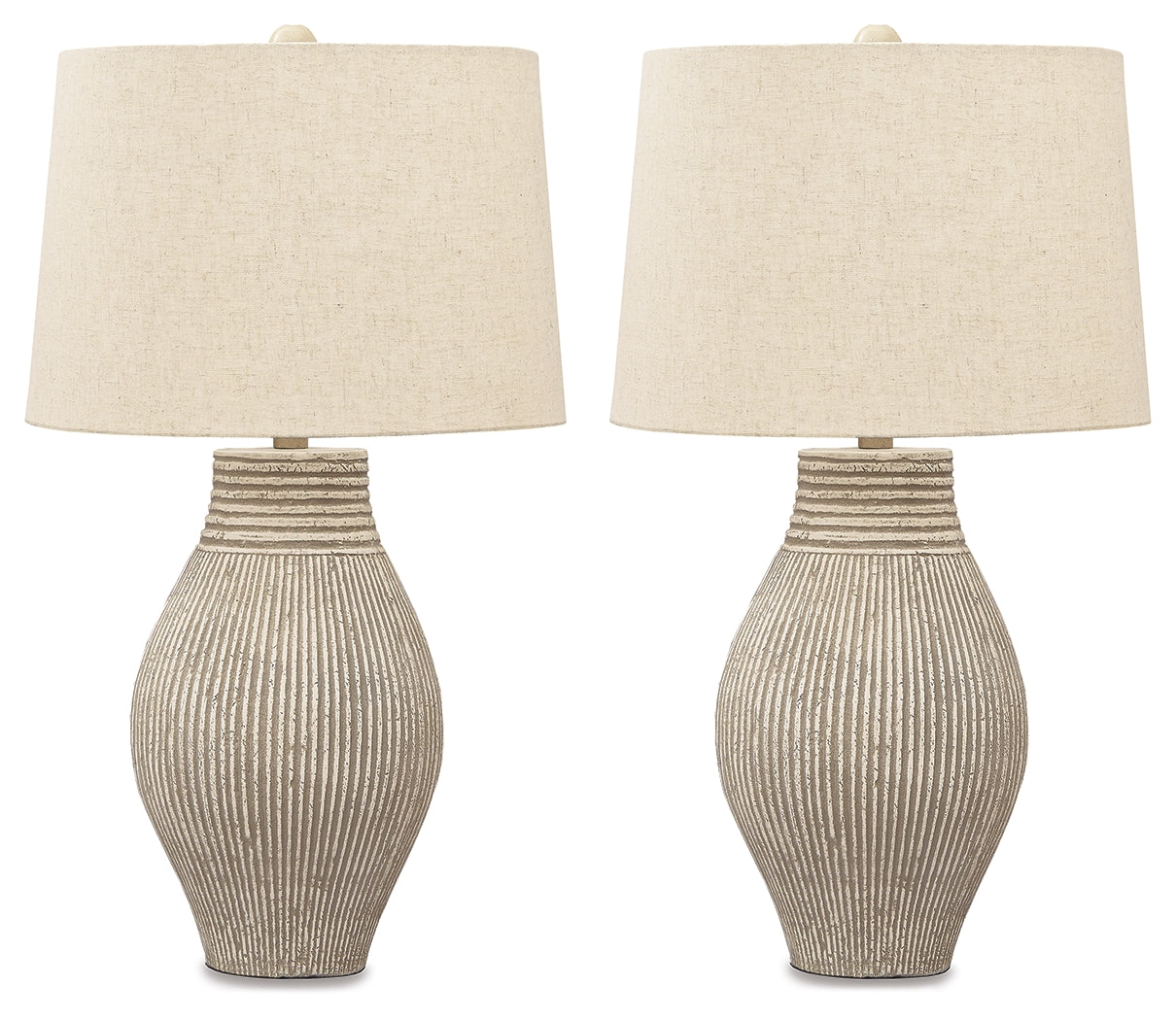 Layal Beige Table Lamp (Set of 2)- Viva Furn