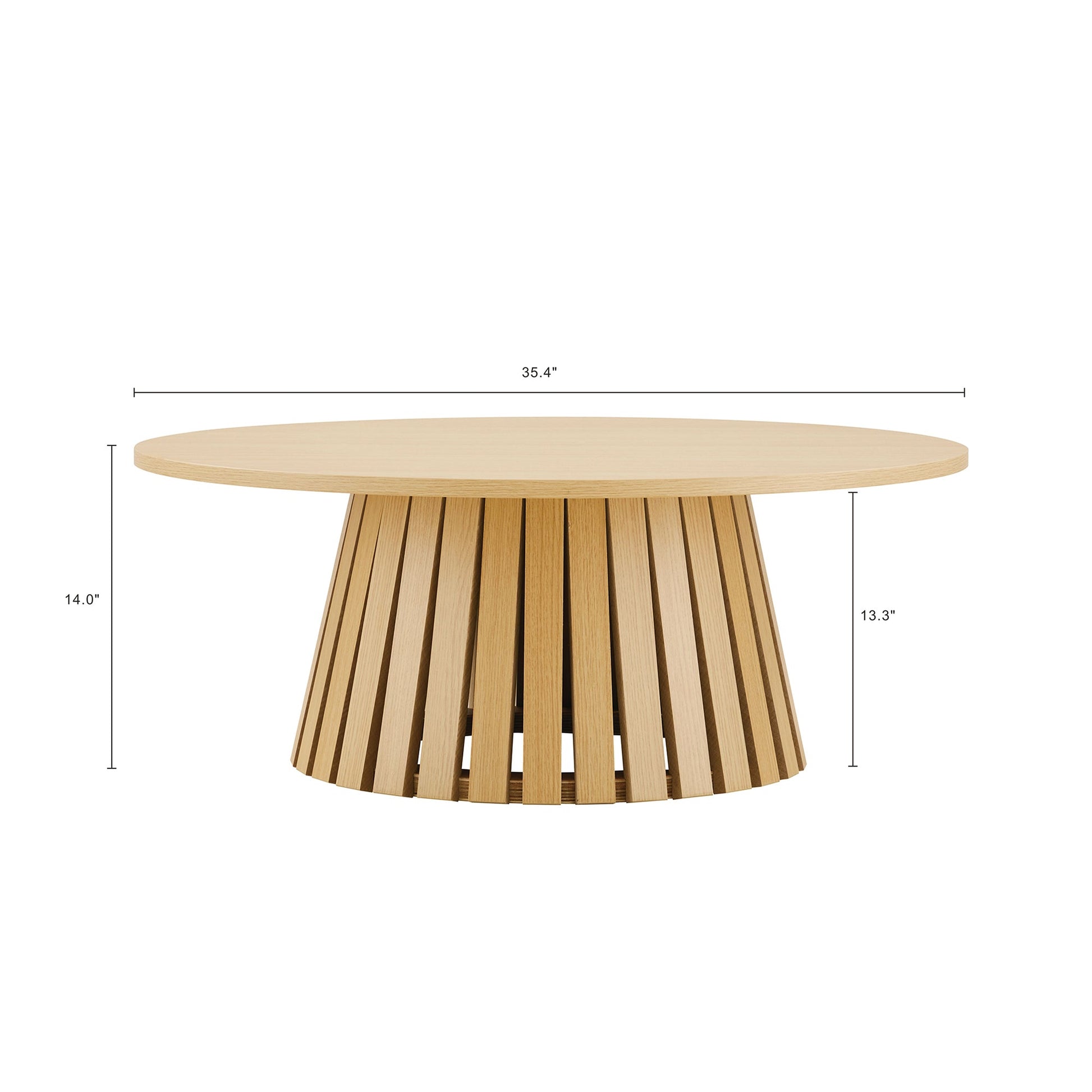 Layla 35.4" Coffee Table in Natural Oak - Ornate Home