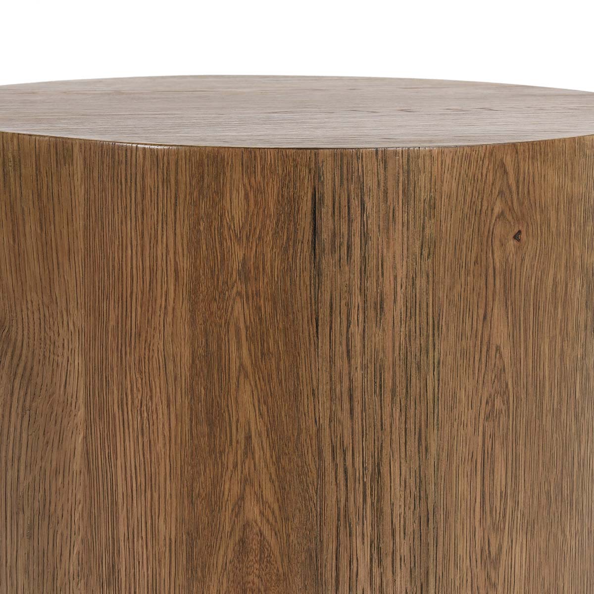 Layne Light Brown Round End Table - Ornate Home