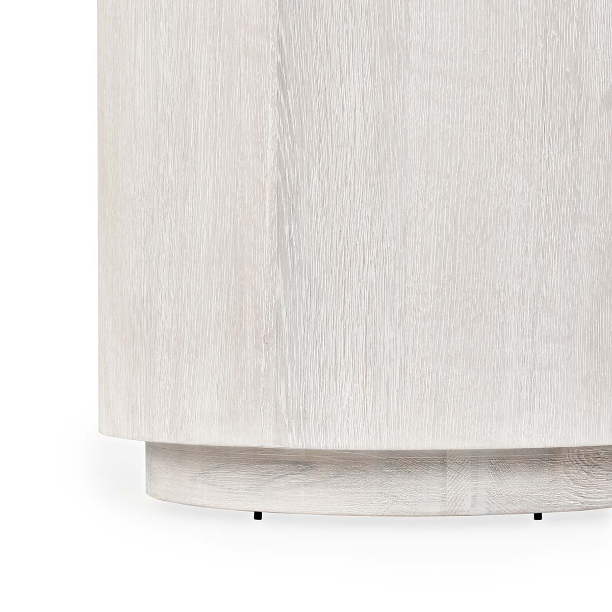 Layne Whitewash Round End Table - Ornate Home