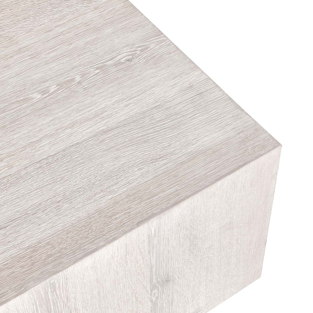 Layne Whitewash Square Coffee Table - Ornate Home