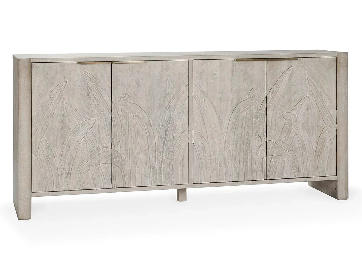 Ledro Whitewash Buffet - Ornate Home