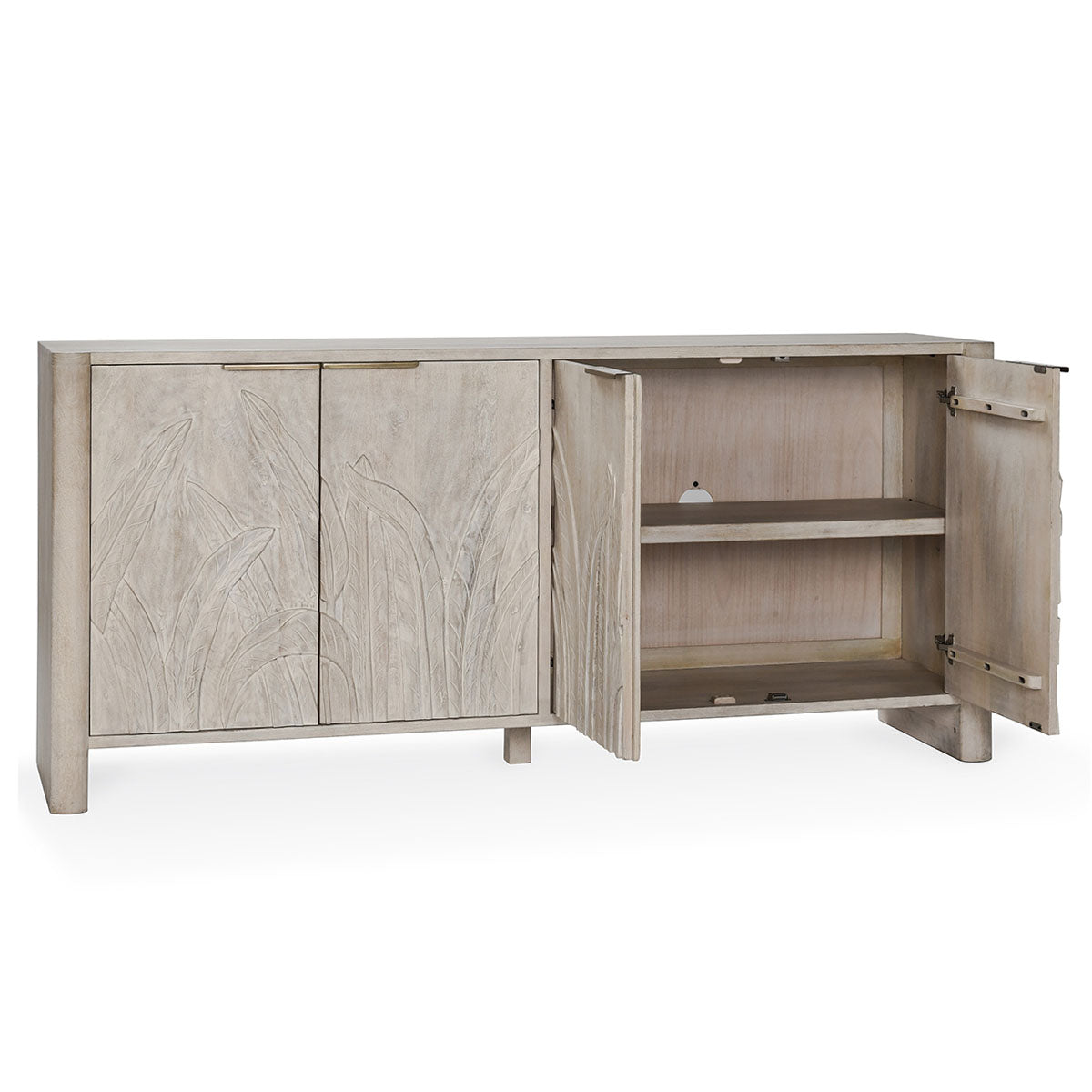 Ledro Whitewash Buffet - Ornate Home