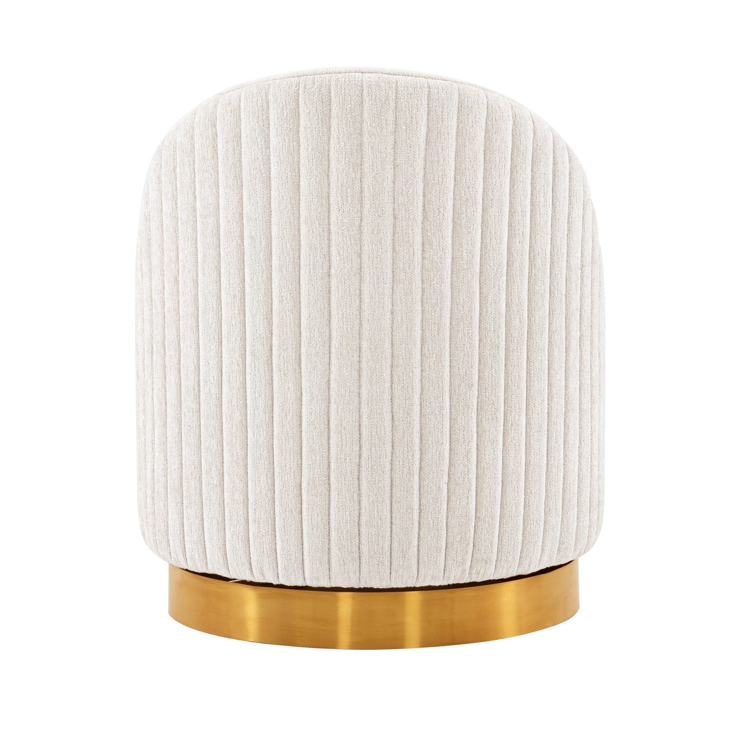 Leela Swivel Accent Chair in Cream - Ornate Home