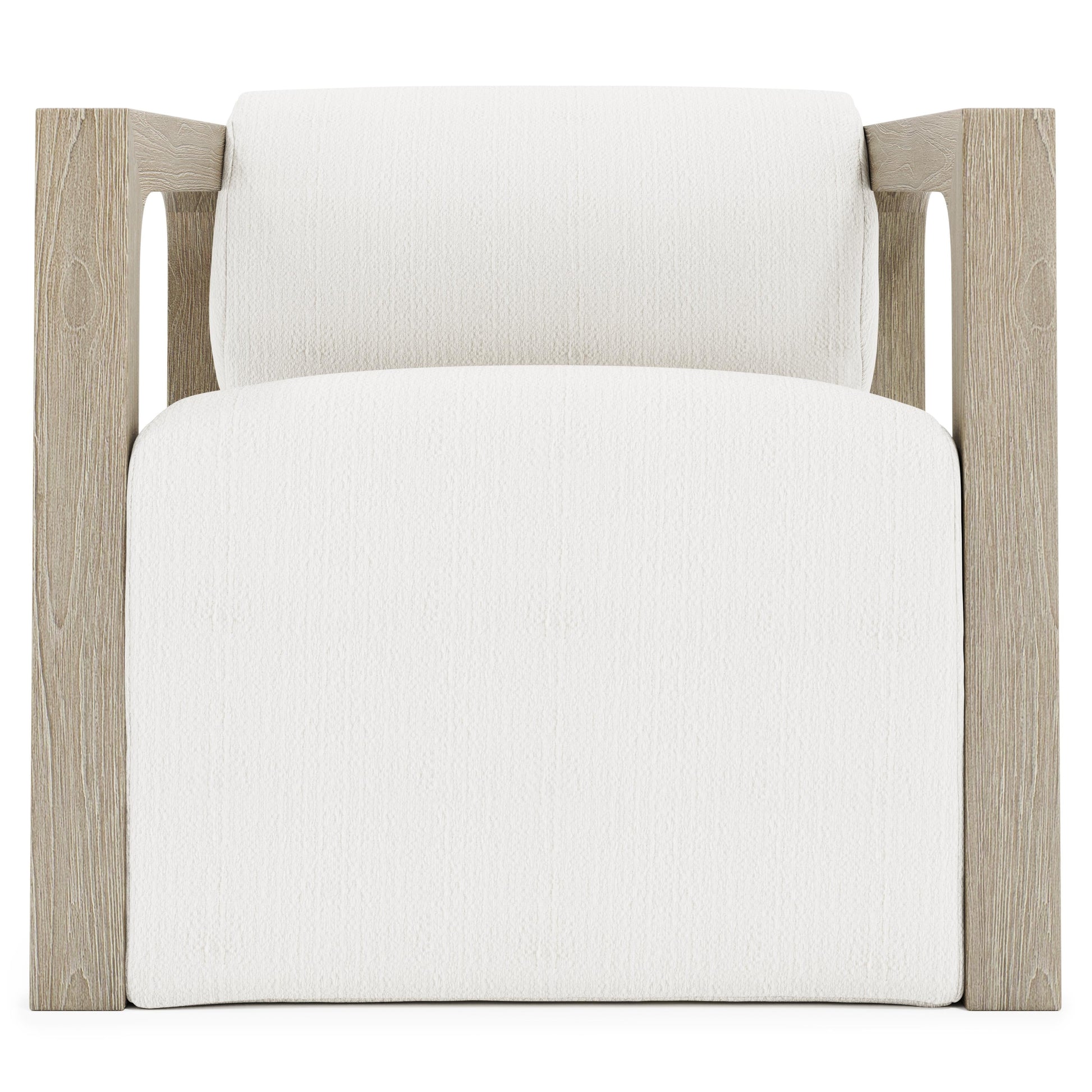 Leilani White/Cream/Sea Oat Outdoor Swivel Chair - Ornate Home