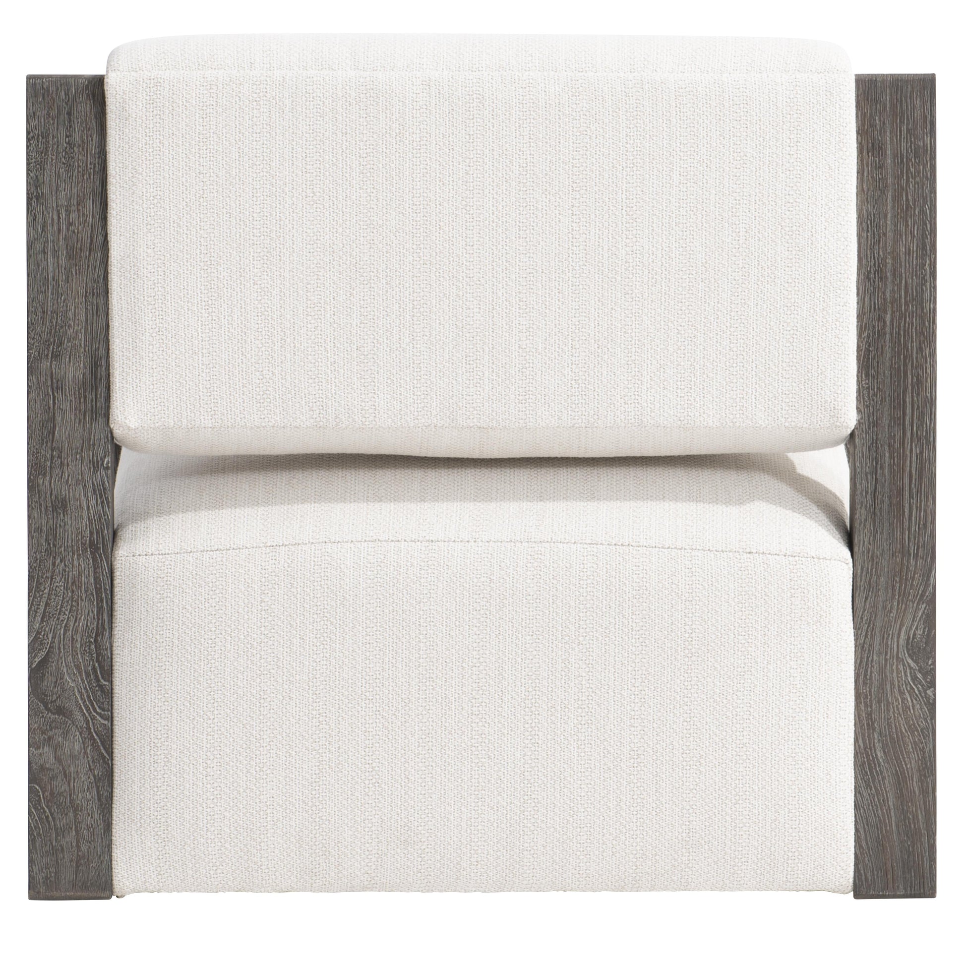 Leilani White/Cream/Smoked Truffle Outdoor Swivel Chair - Ornate Home