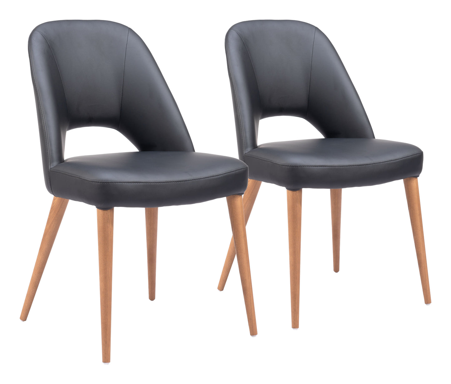 Leith Black Dining Chair (Set of 2) - Ornate Home