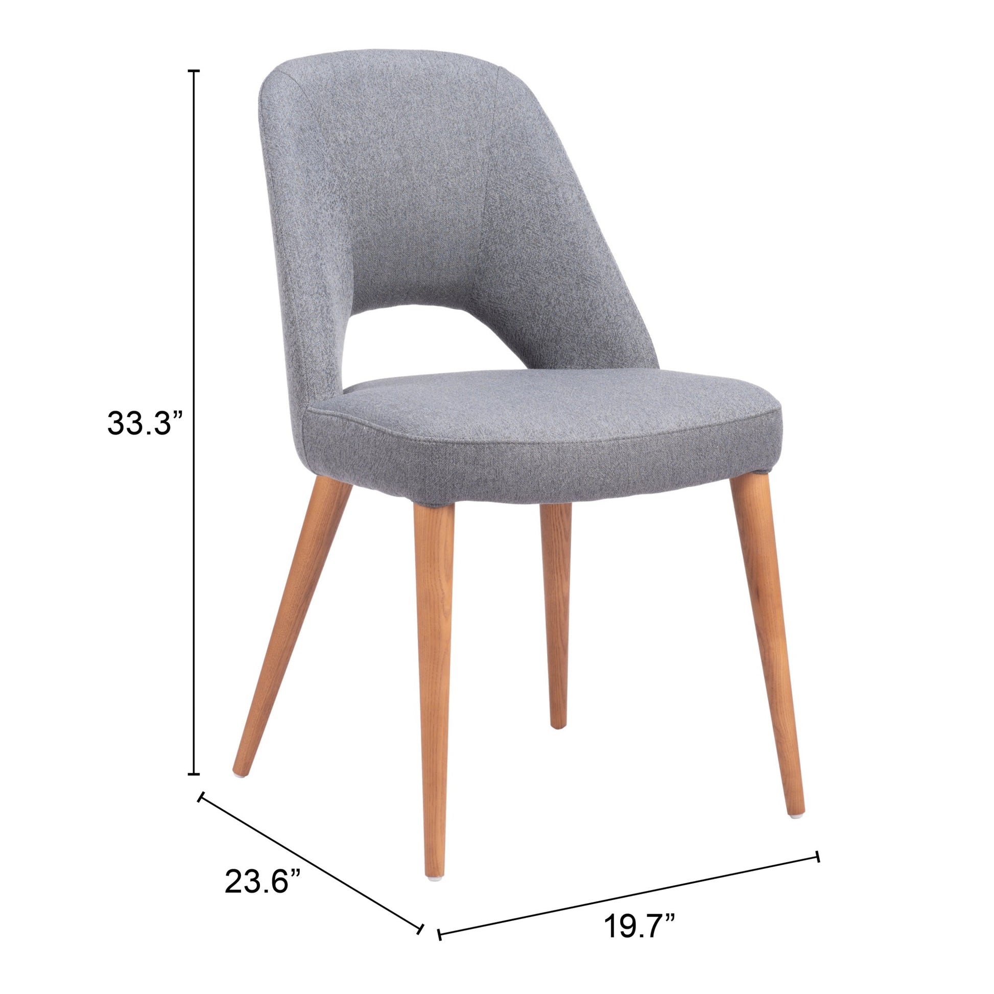 Leith Gray Dining Chair (Set of 2) - Ornate Home