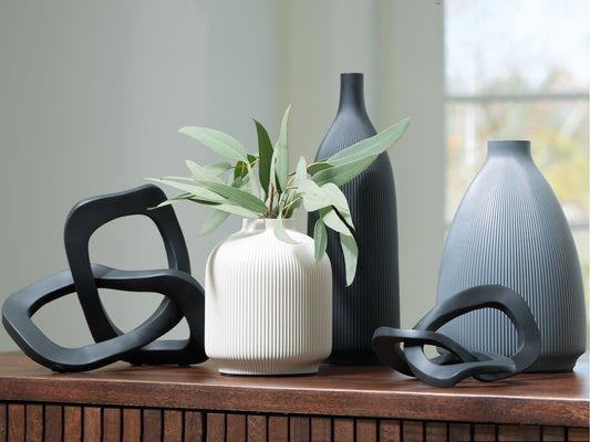 Leithick Black/Tan/Gray Accessory Set (Set of 5)- Viva Furn