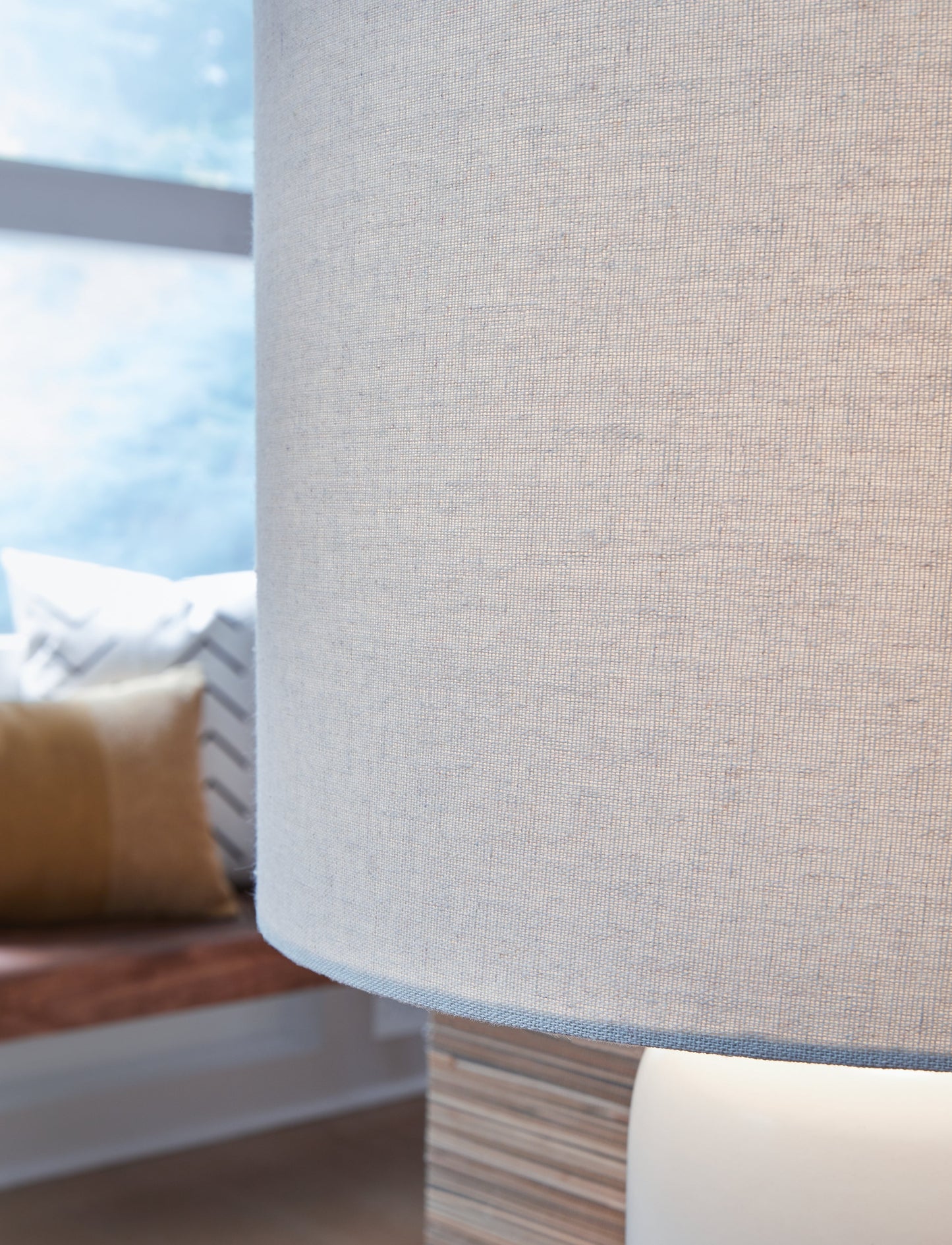 Lemrich White/Teal Table Lamp (Set of 2)- Viva Furn