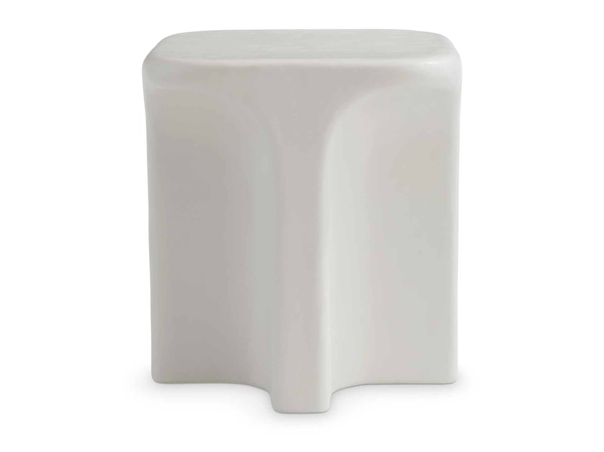 Lennox Chalky White Outdoor Side Table - Ornate Home
