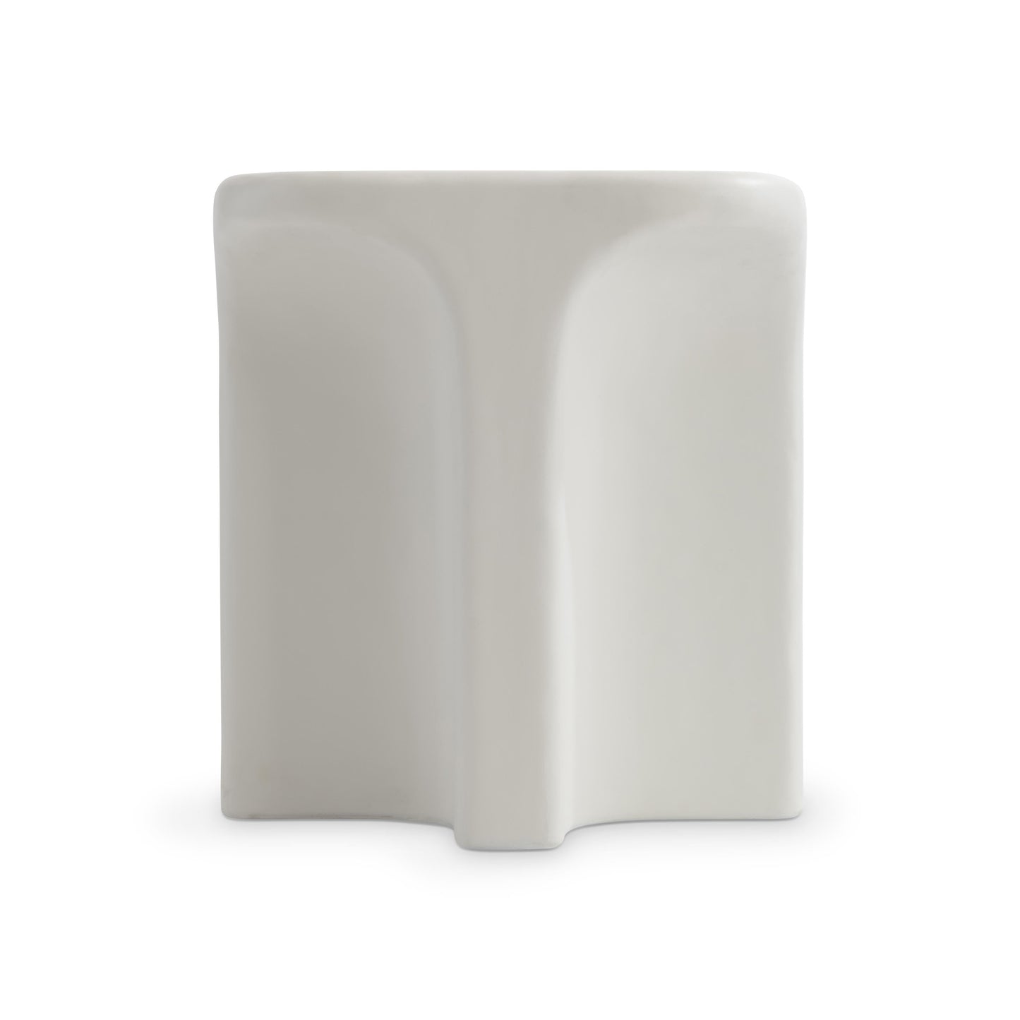 Lennox Chalky White Outdoor Side Table - Ornate Home