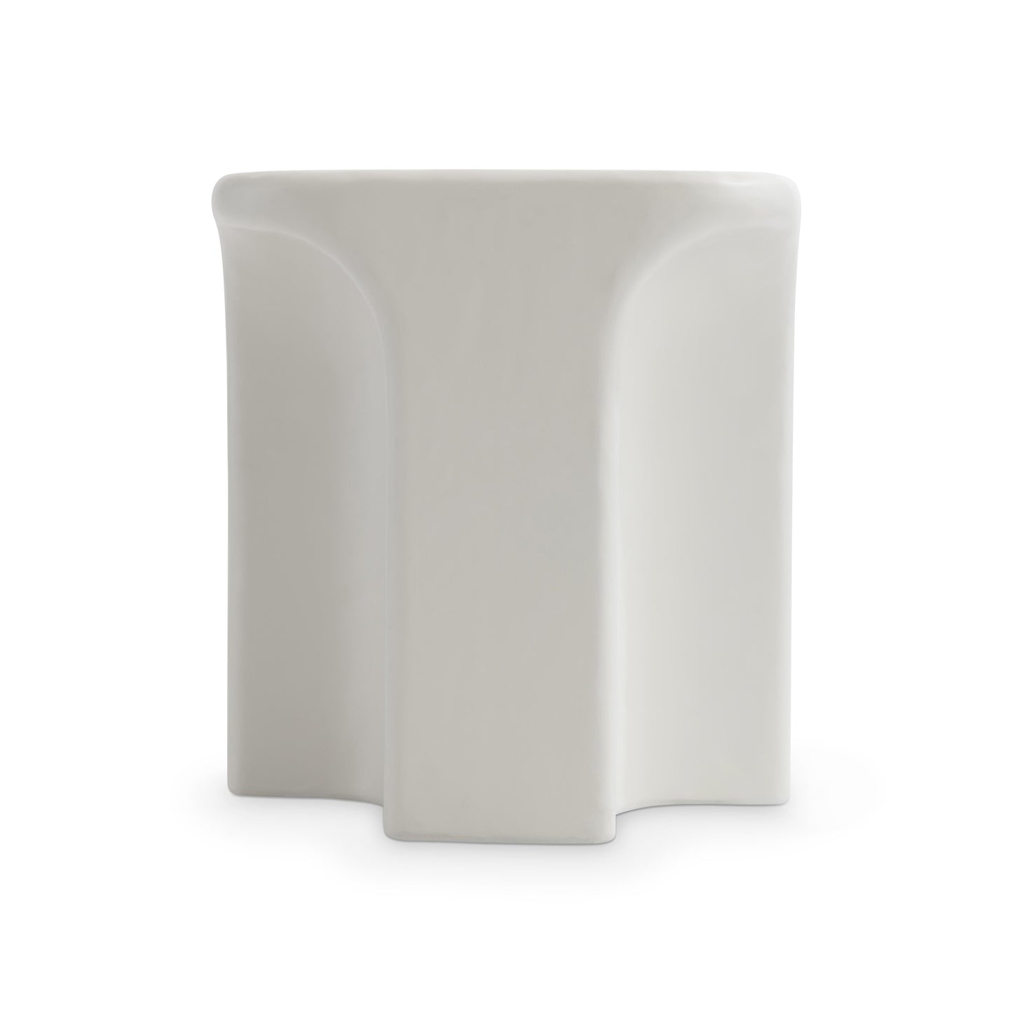 Lennox Chalky White Outdoor Side Table - Ornate Home