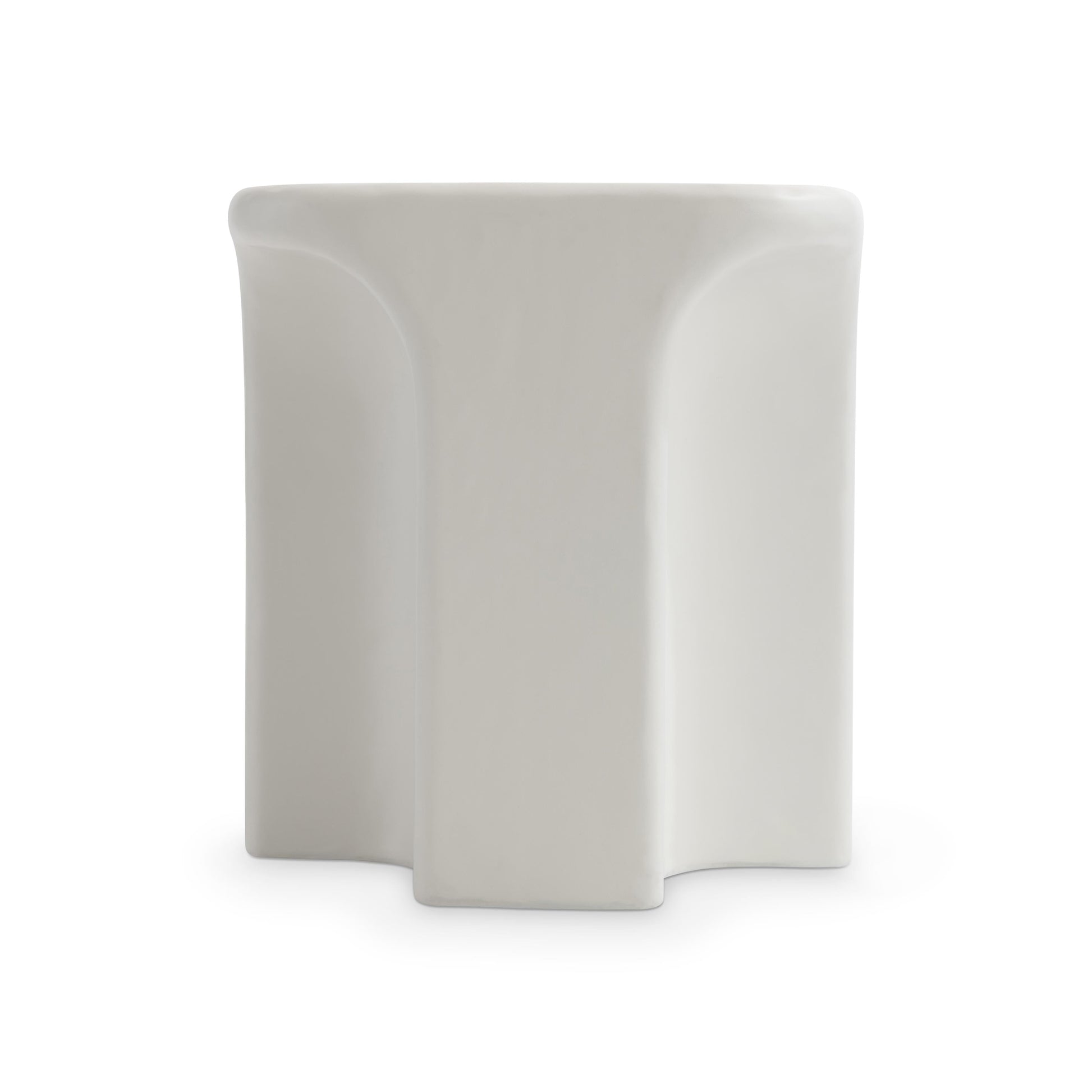 Lennox Chalky White Outdoor Side Table - Ornate Home