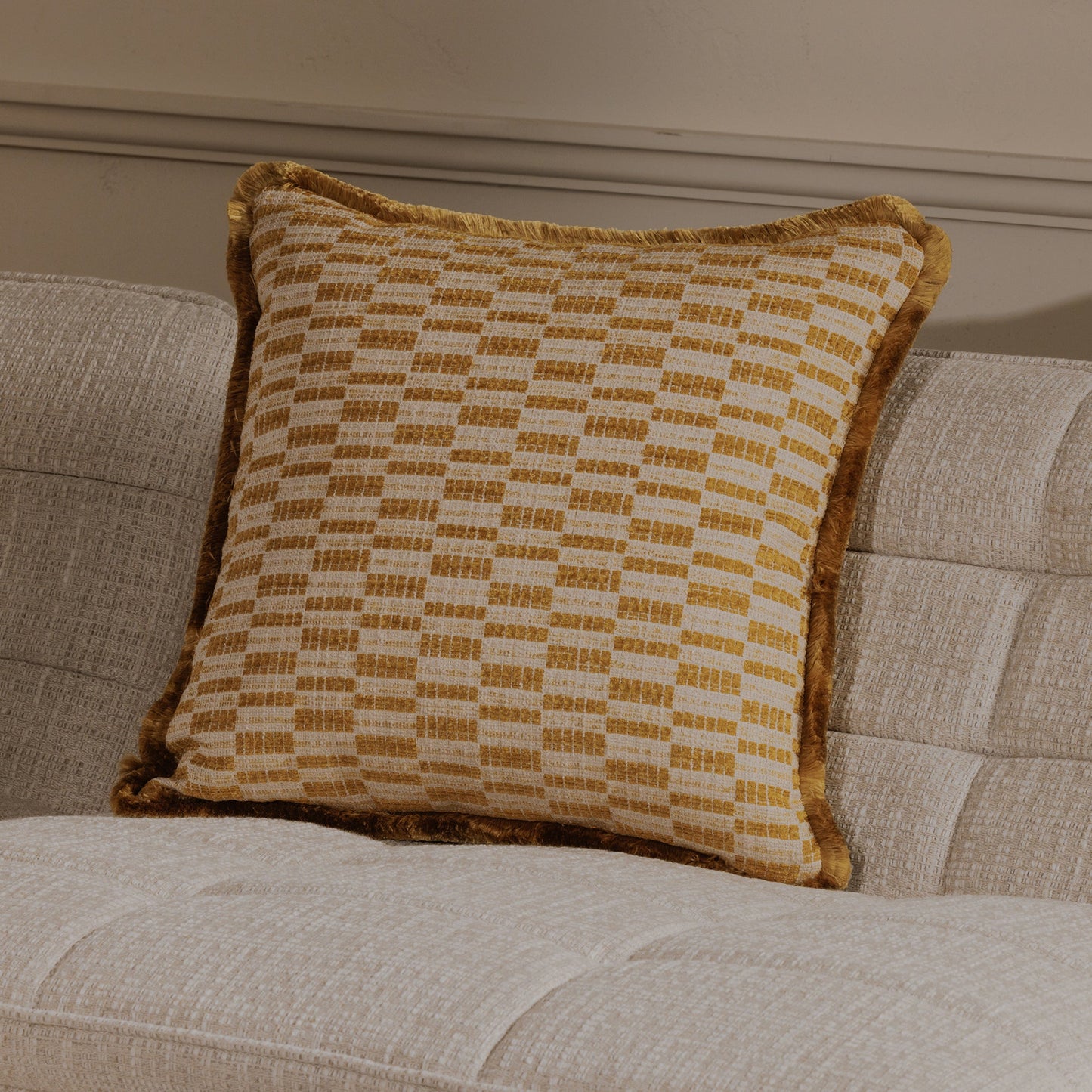 Leone Chartreuse Cushion - Ornate Home