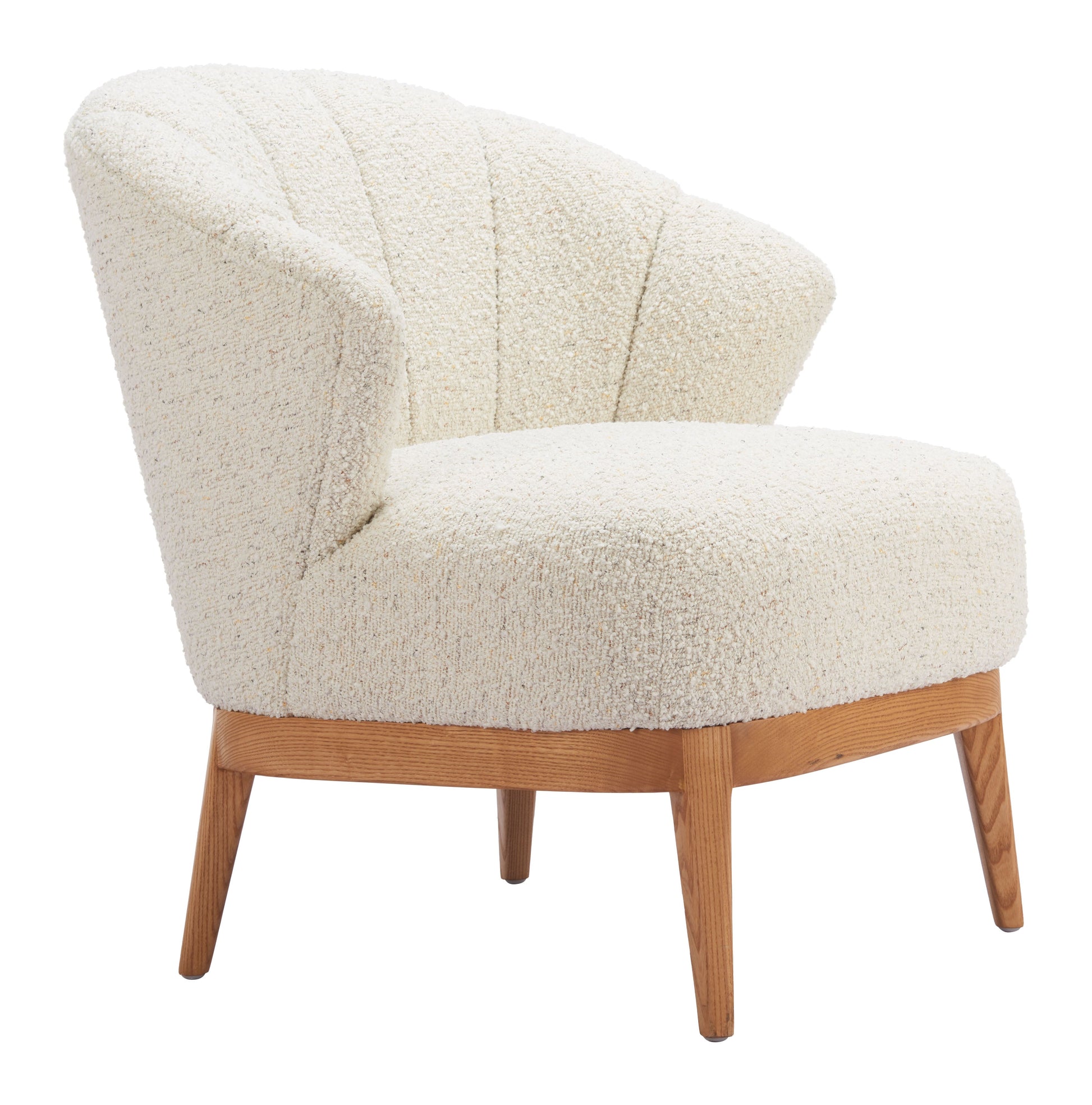 Leque Tawny Beige Accent Chair - Ornate Home