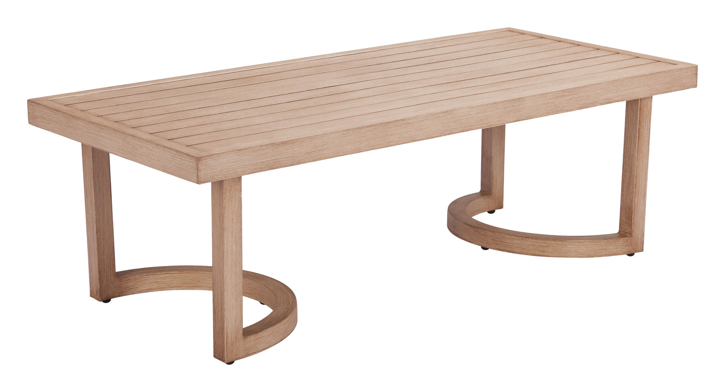 Leto Brown Outdoor Coffee Table - Ornate Home