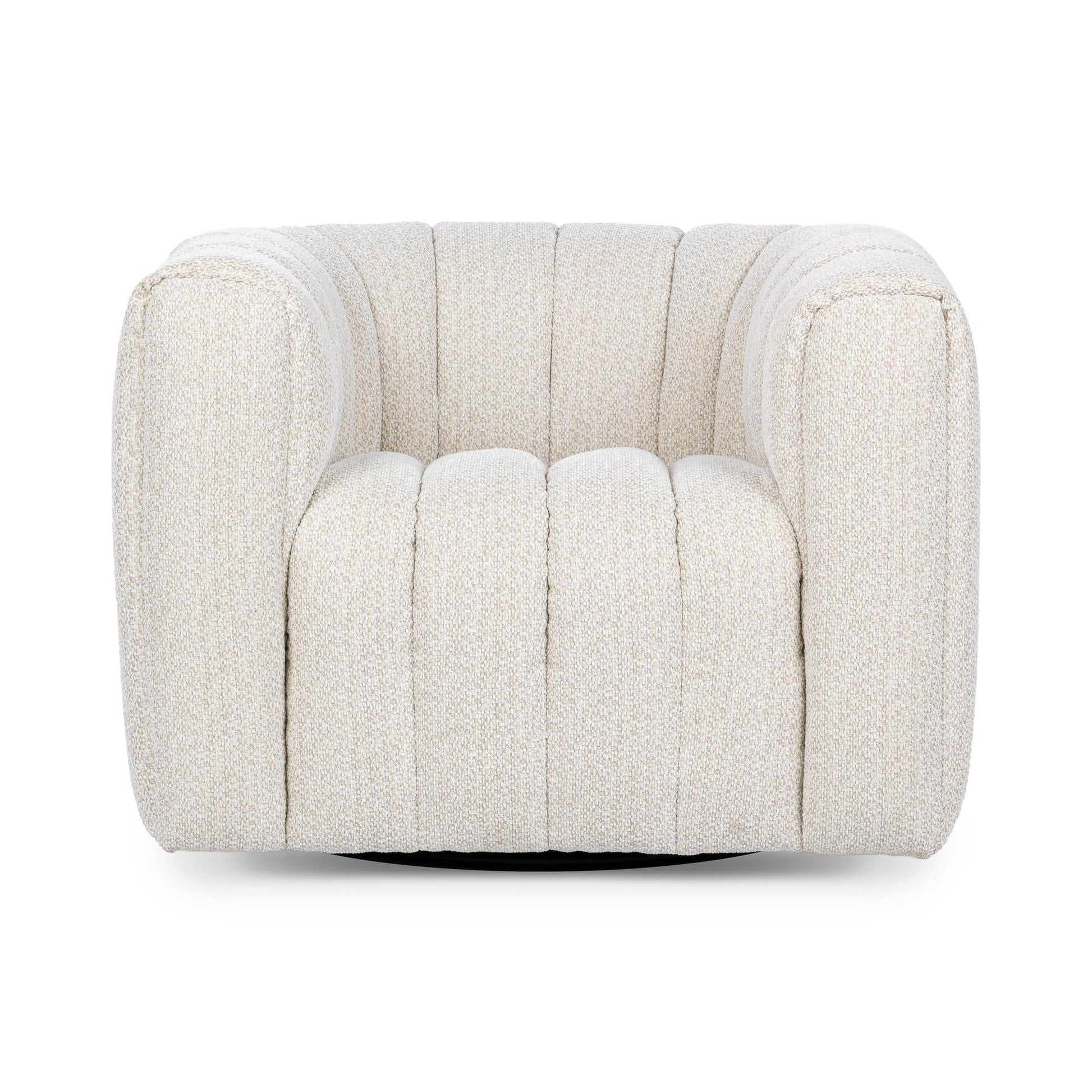 Lexa Cream Swivel Chair - Ornate Home